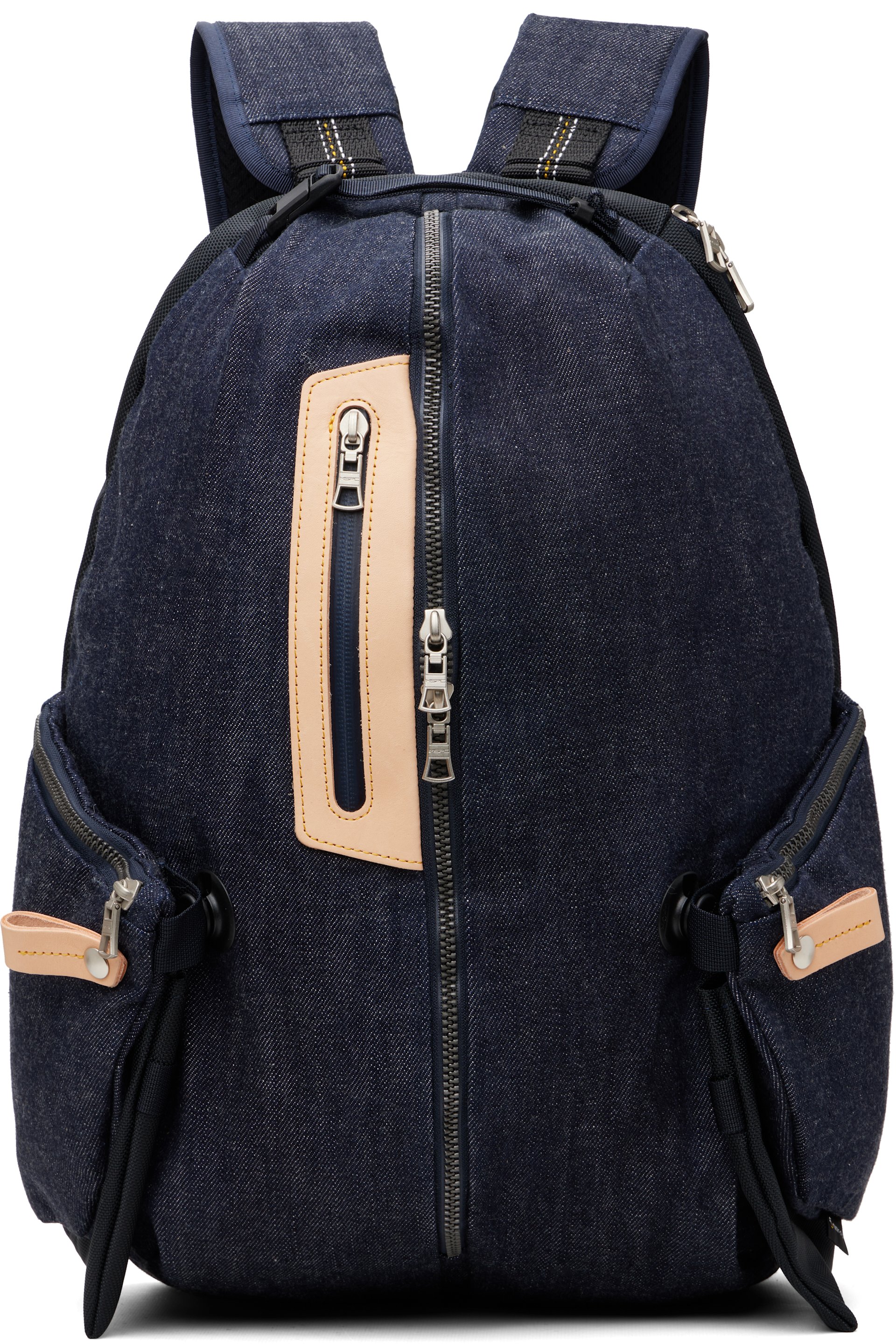 master-piece - Indigo FULLCOUNT Edition Collaboration Series Denim Backpack