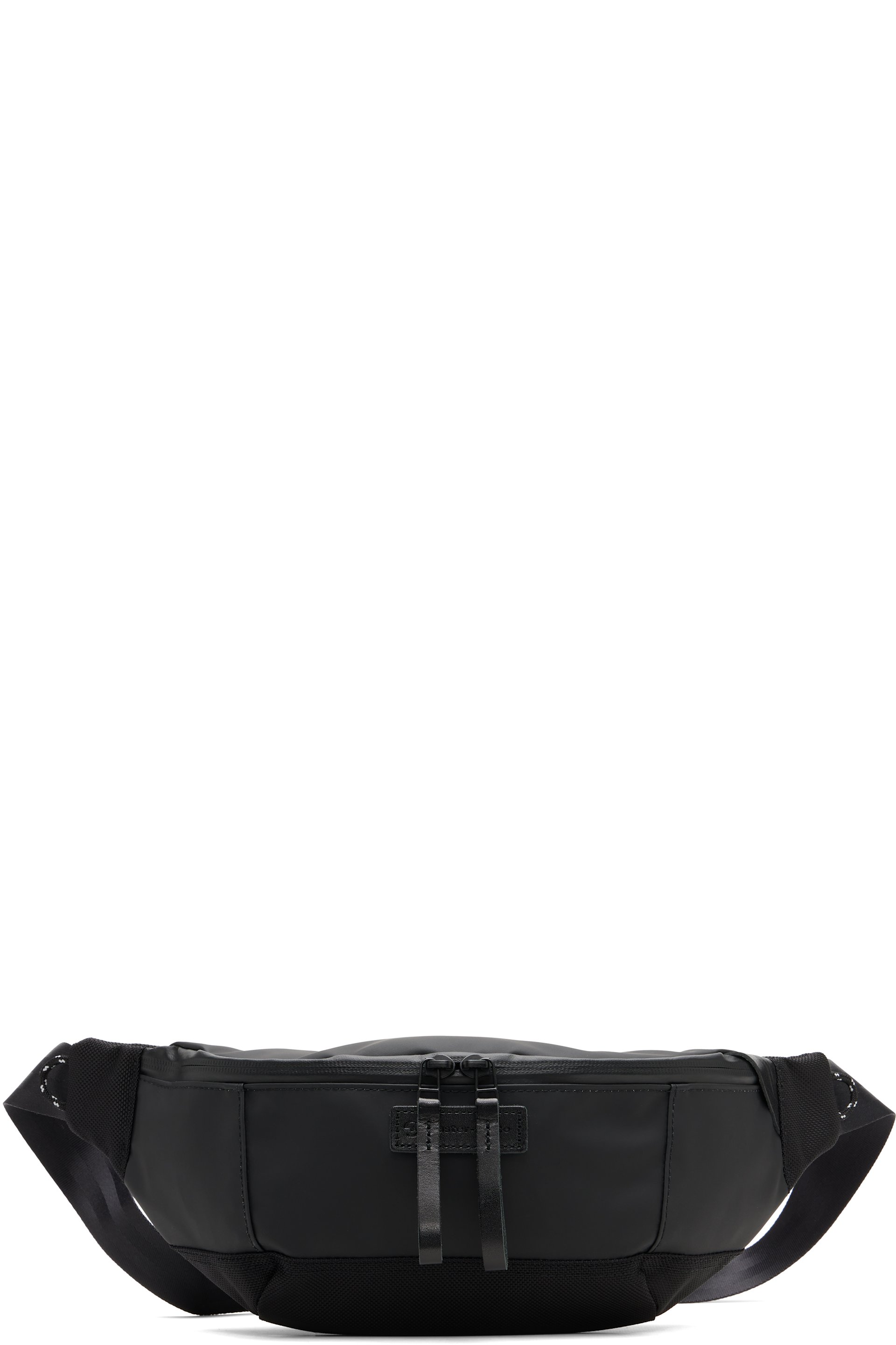 master-piece - Black Slick Waist Belt Bag