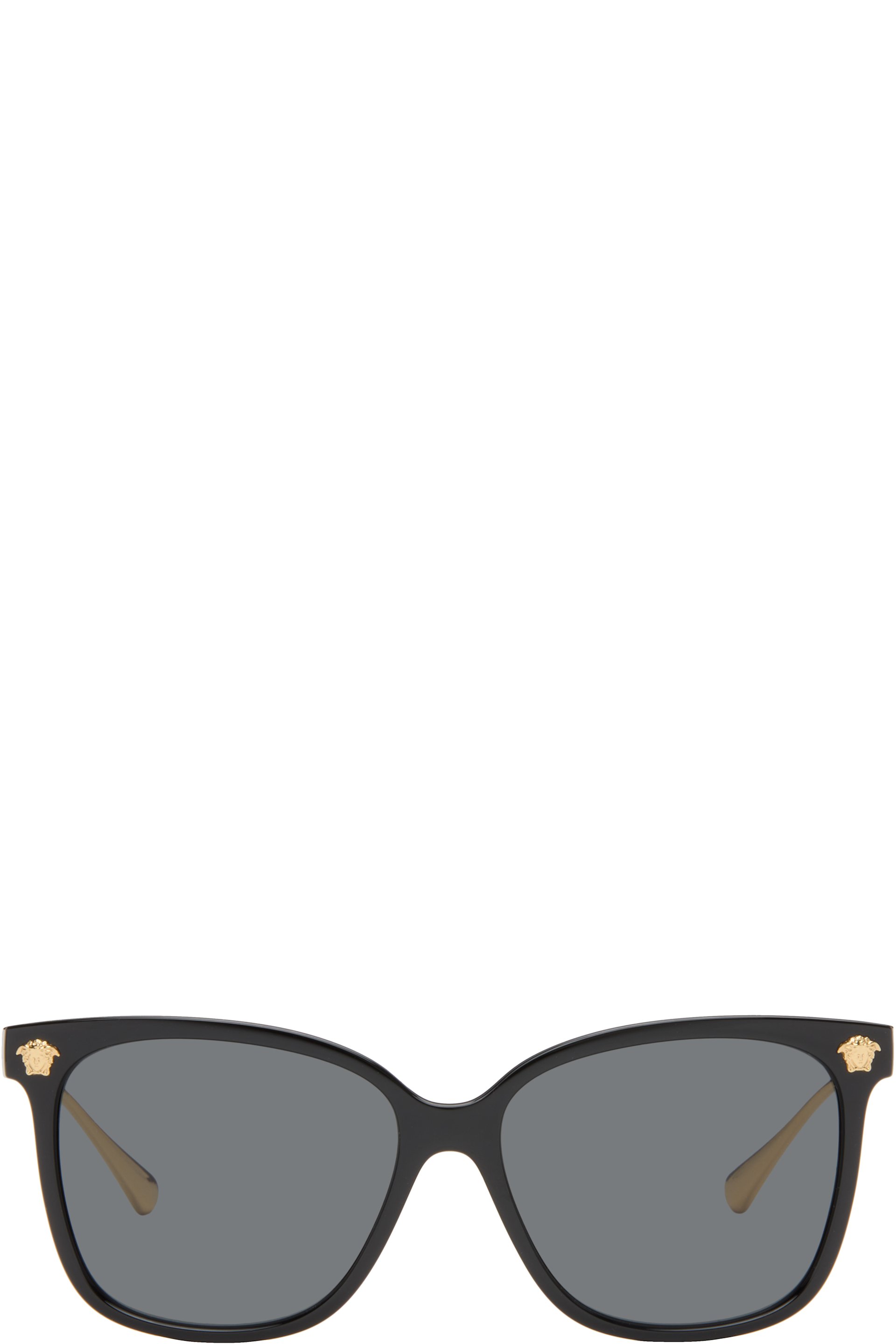 Versace - Black Medusa Wide Sunglasses