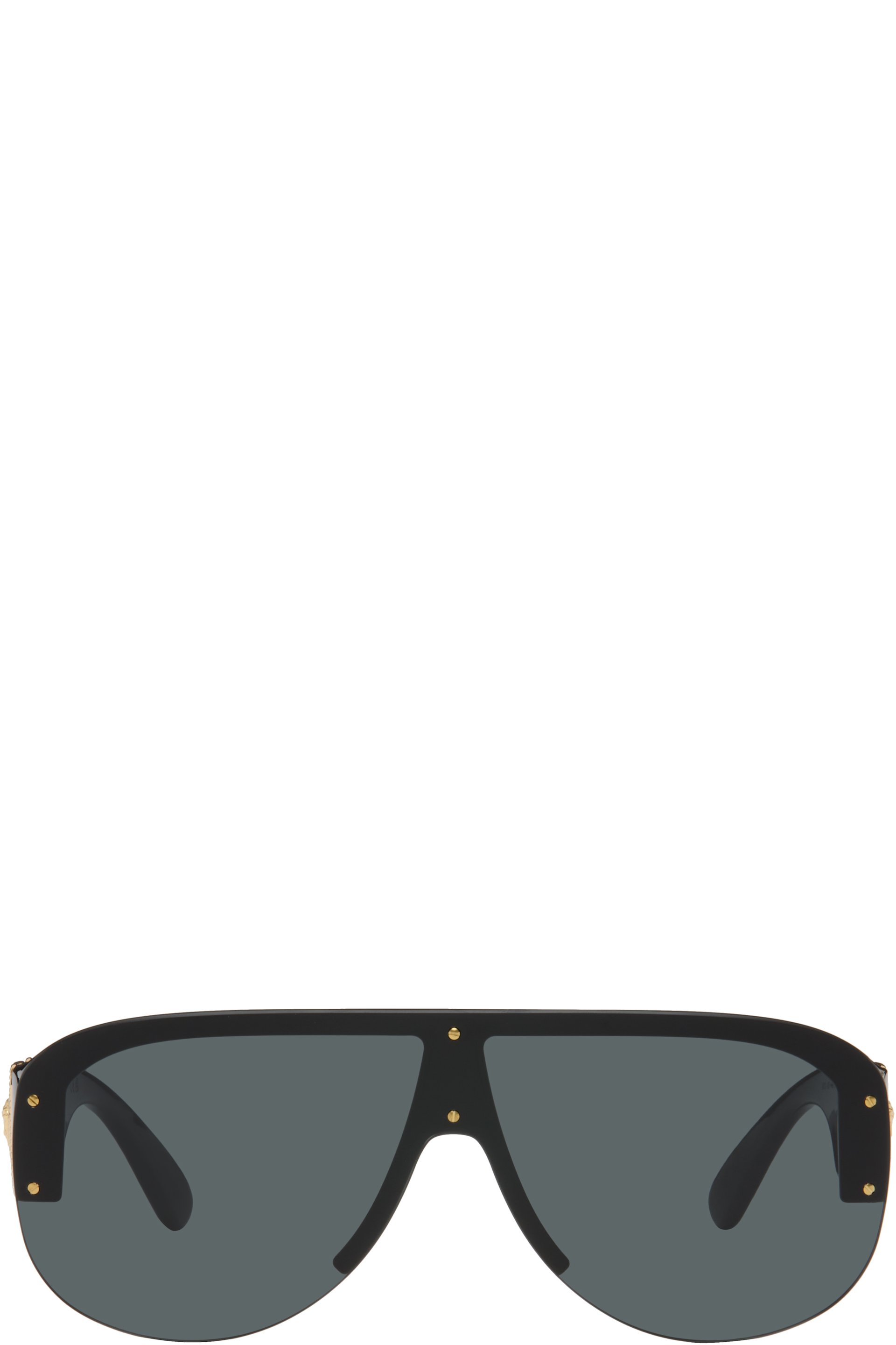 Versace - Black Medusa Biggie Pilot Sunglasses