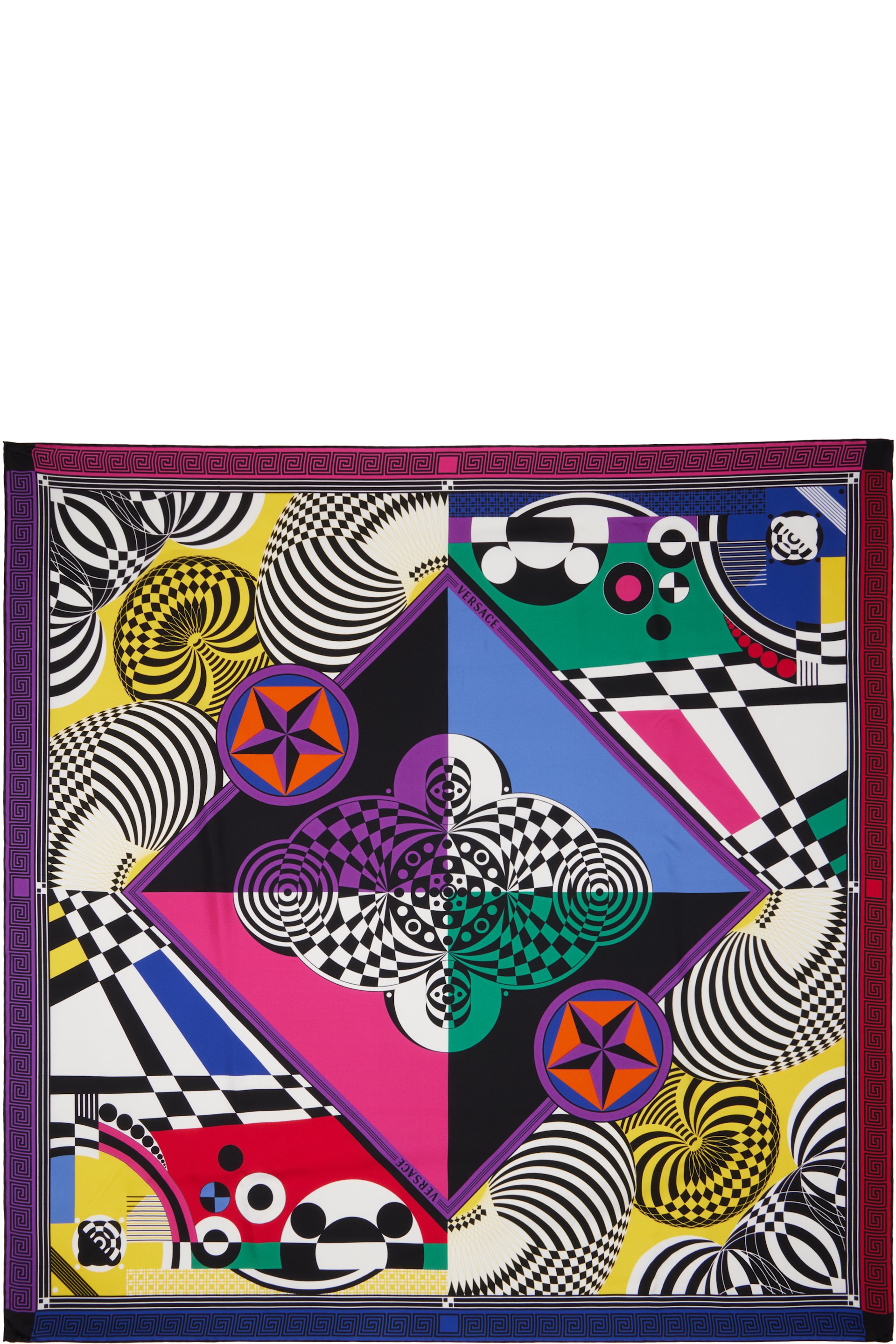 Versace - Multicolor Printed Silk Twill Scarf