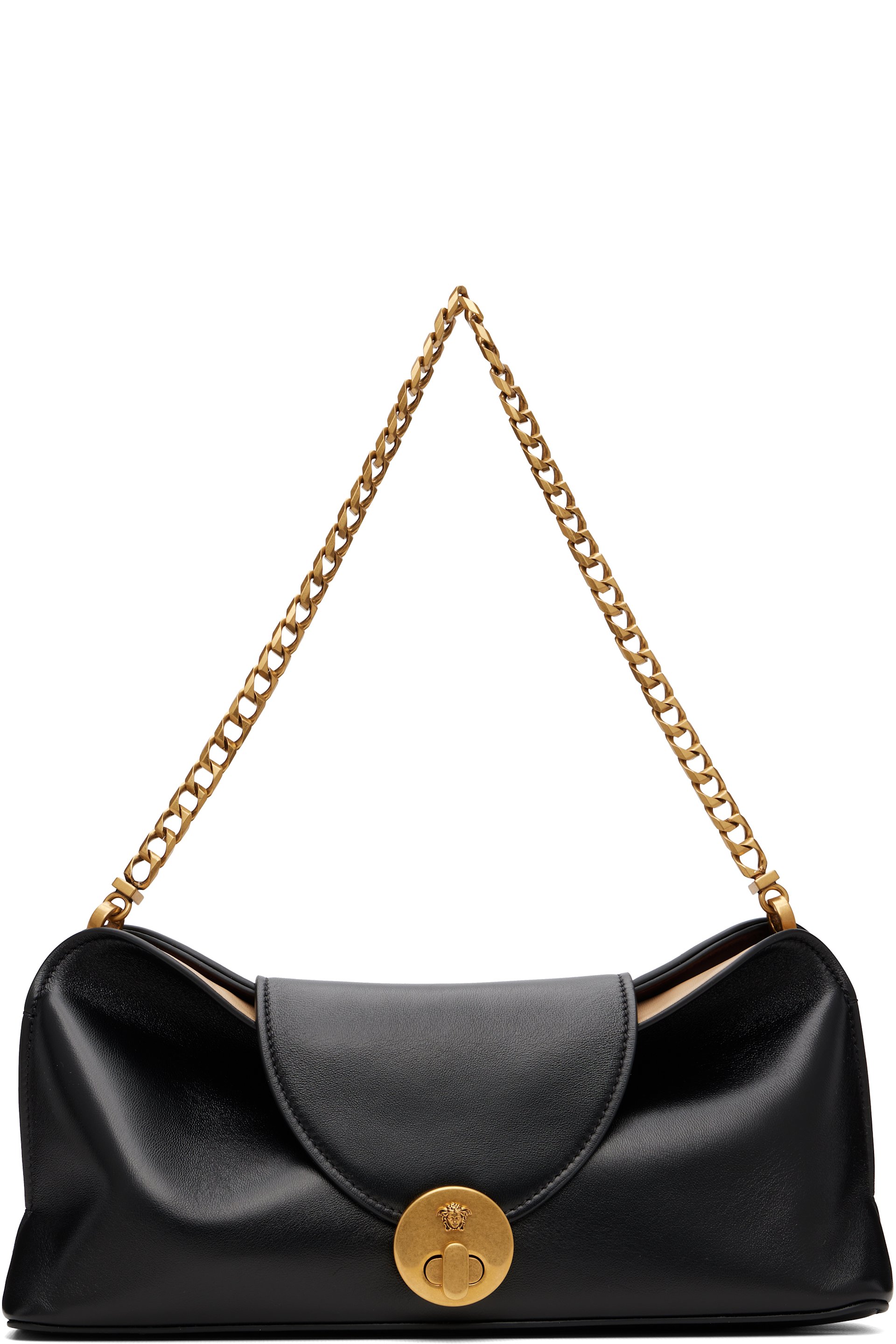 Versace - Black Vivian Nappa Clutch