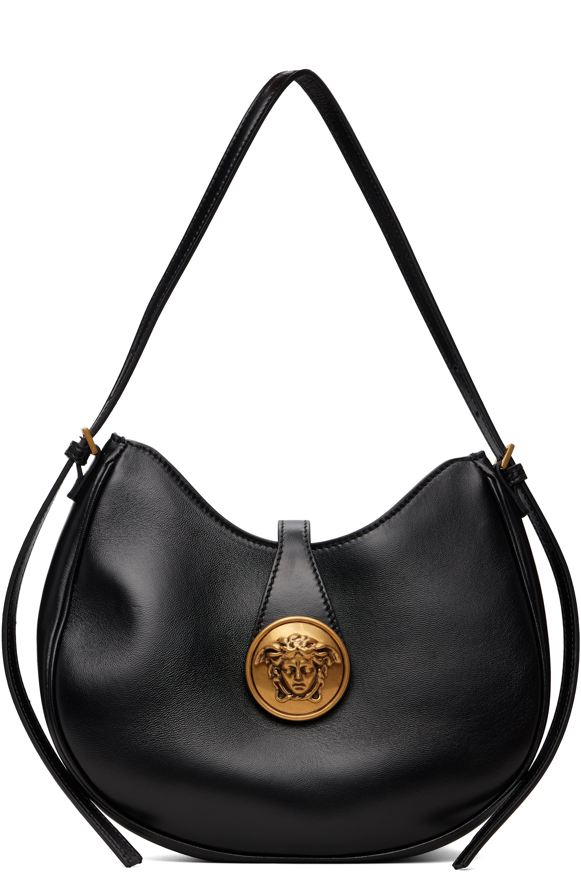 Versace - Black Emblème Nappa Shoulder Bag