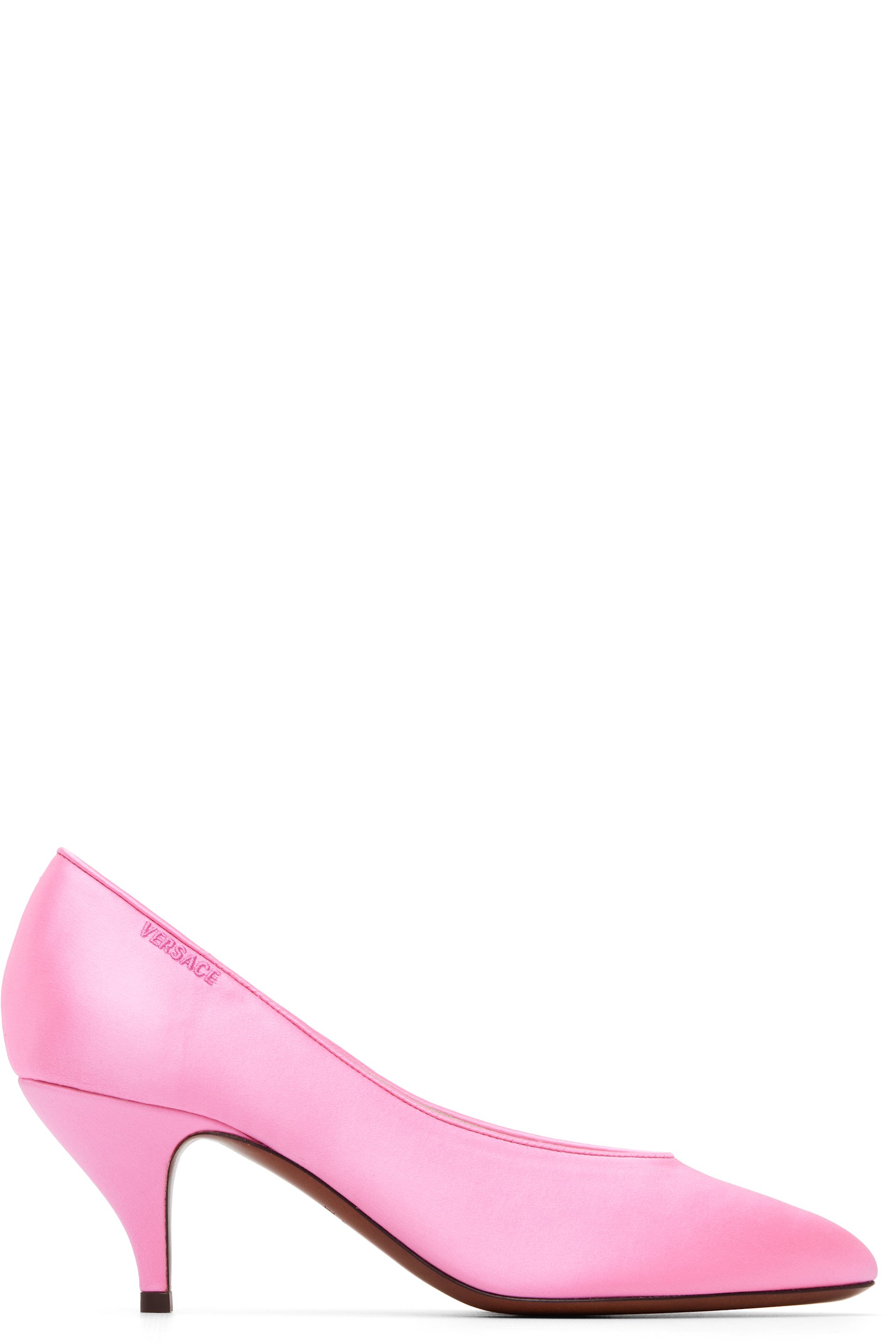 Versace - Pink Tina Satin 65mm Heels