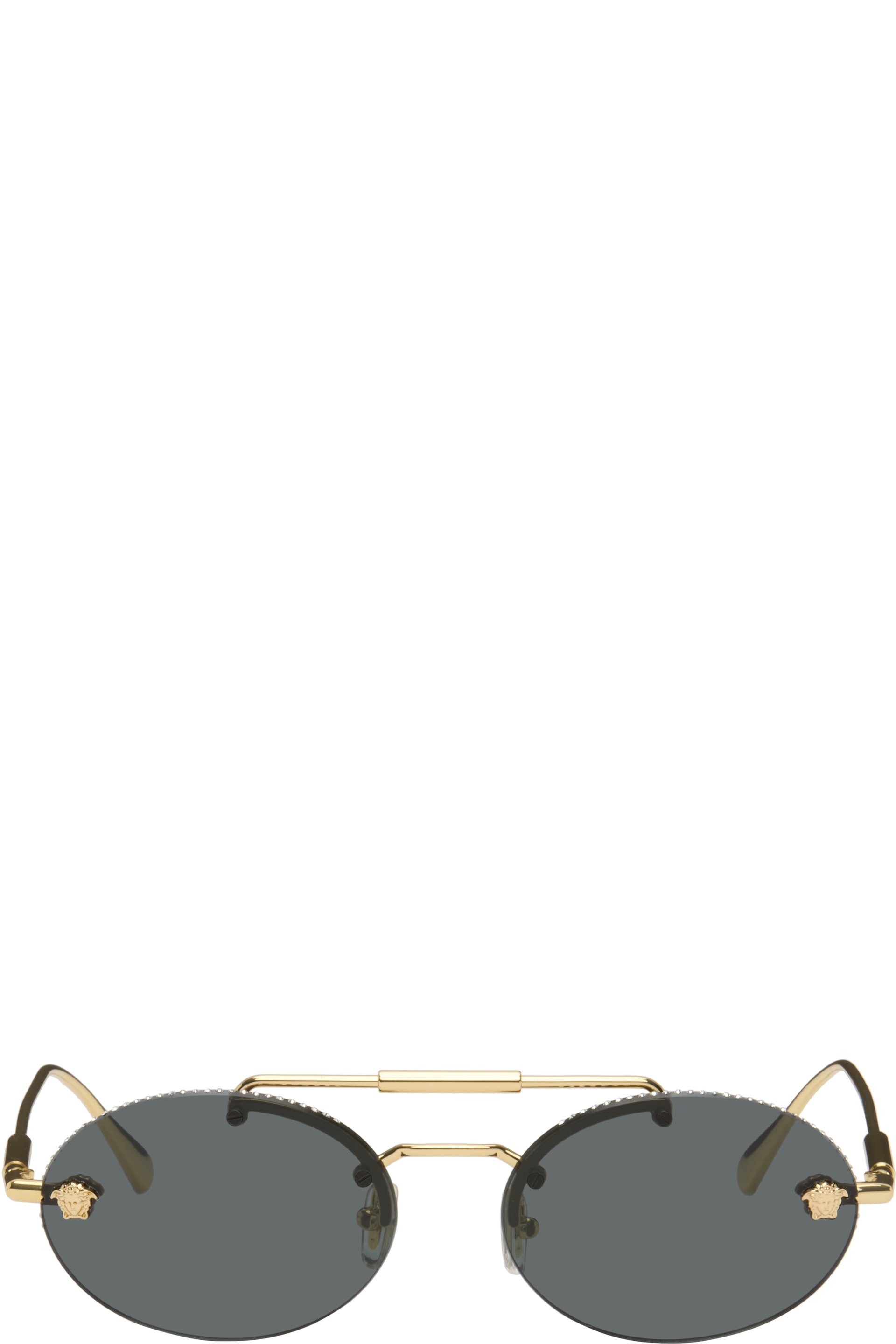 Versace - Gold Medusa Sunglasses