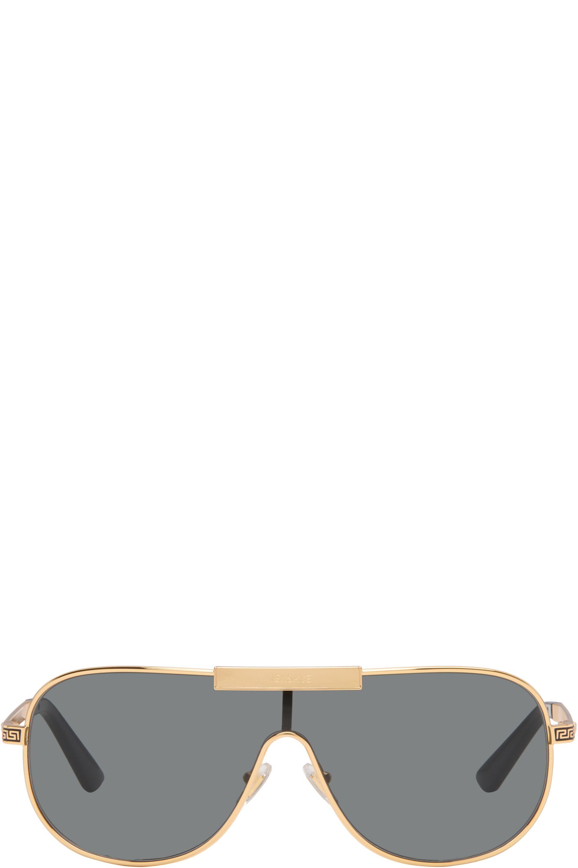 Versace - Gold Greca Flow Sunglasses