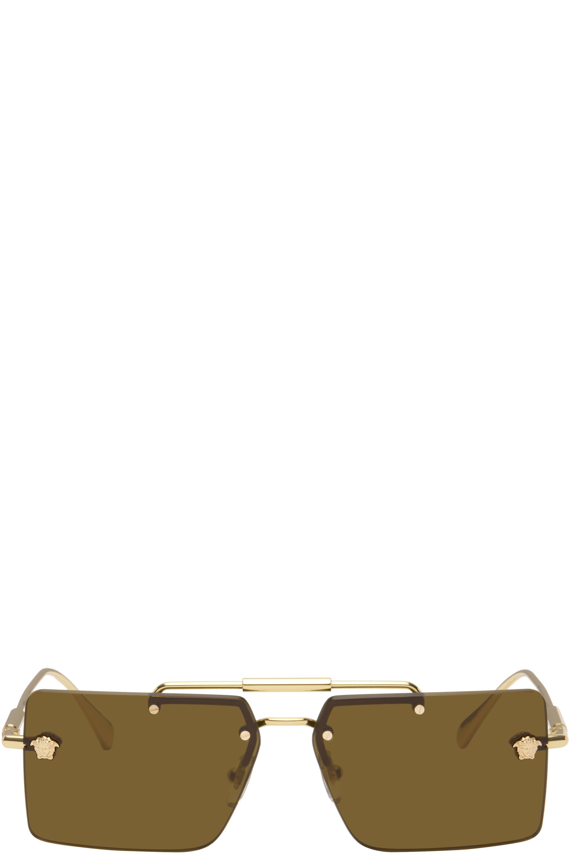 Versace - Gold Medusa Sunglasses