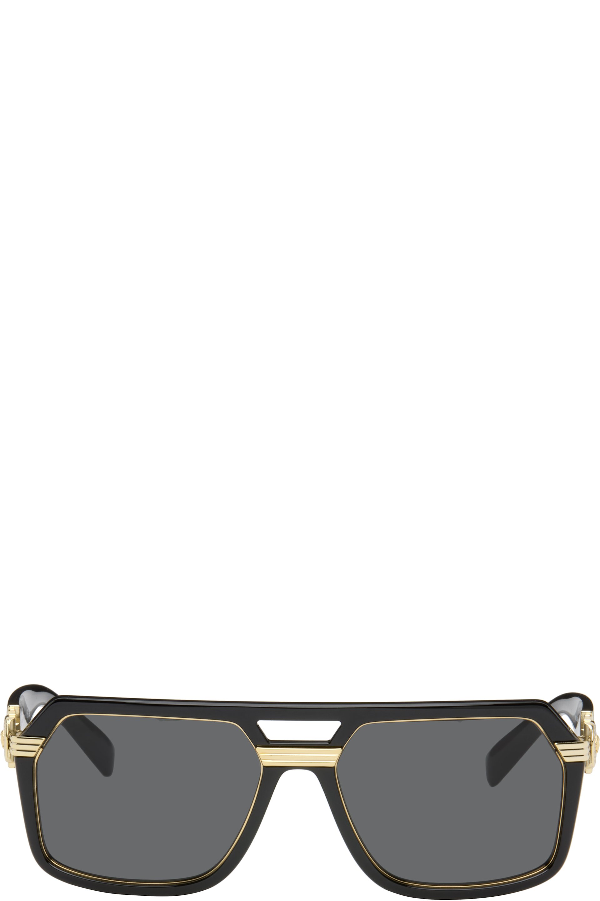 Versace - Black Vintage Icon Pilot Sunglasses