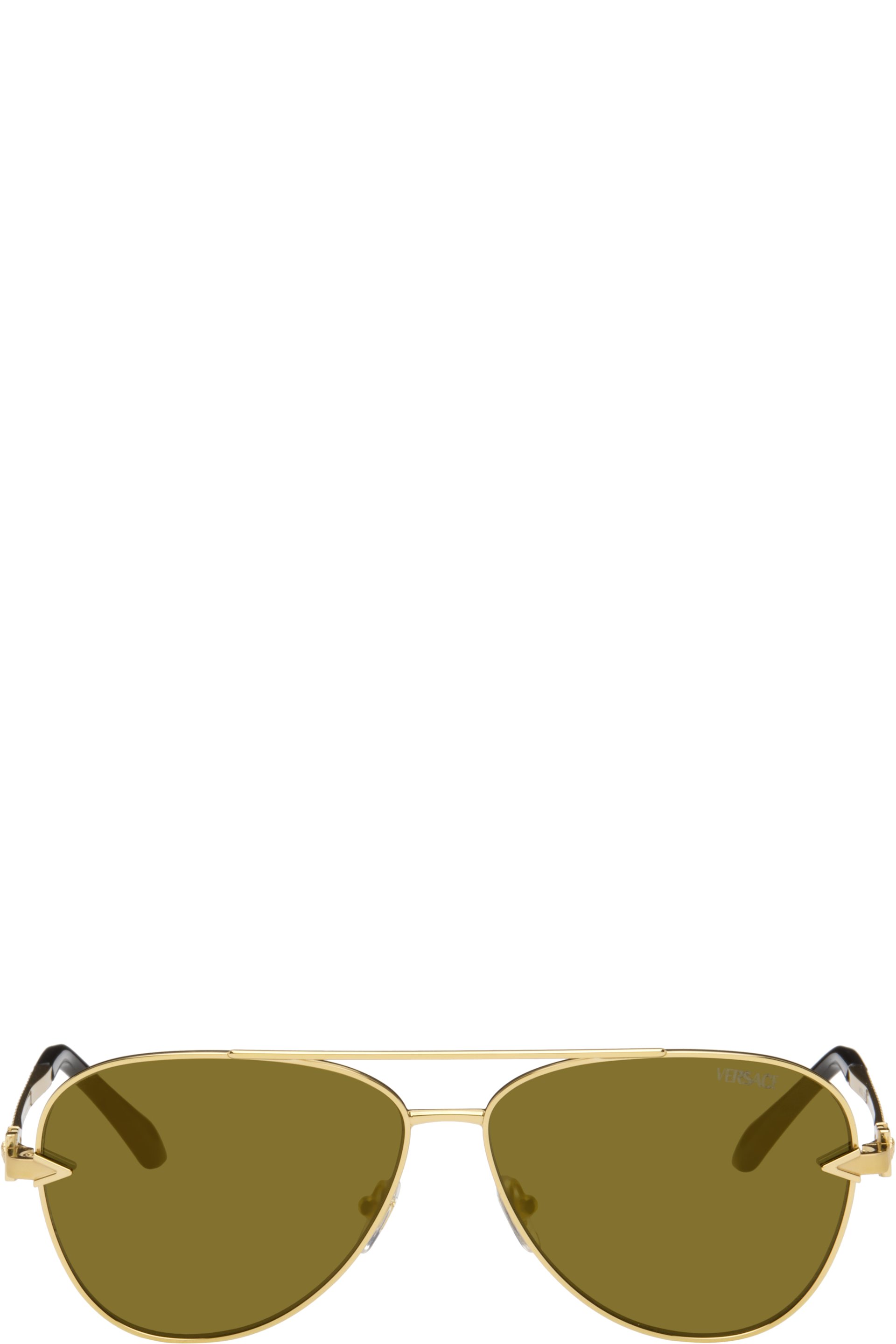 Versace - Gold Avanti Pilot Sunglasses
