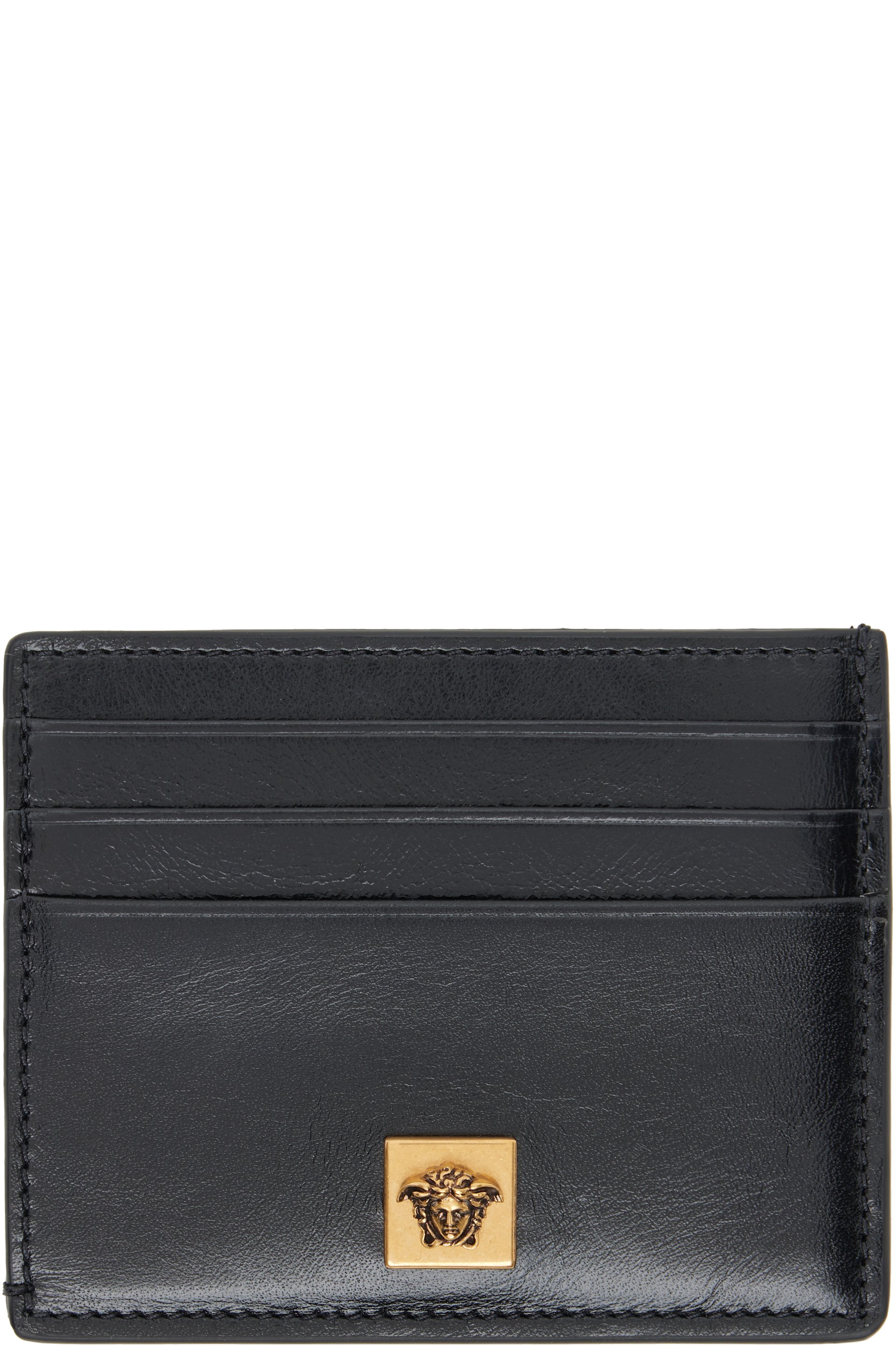 Versace - 黑色 Severine Leather 卡包