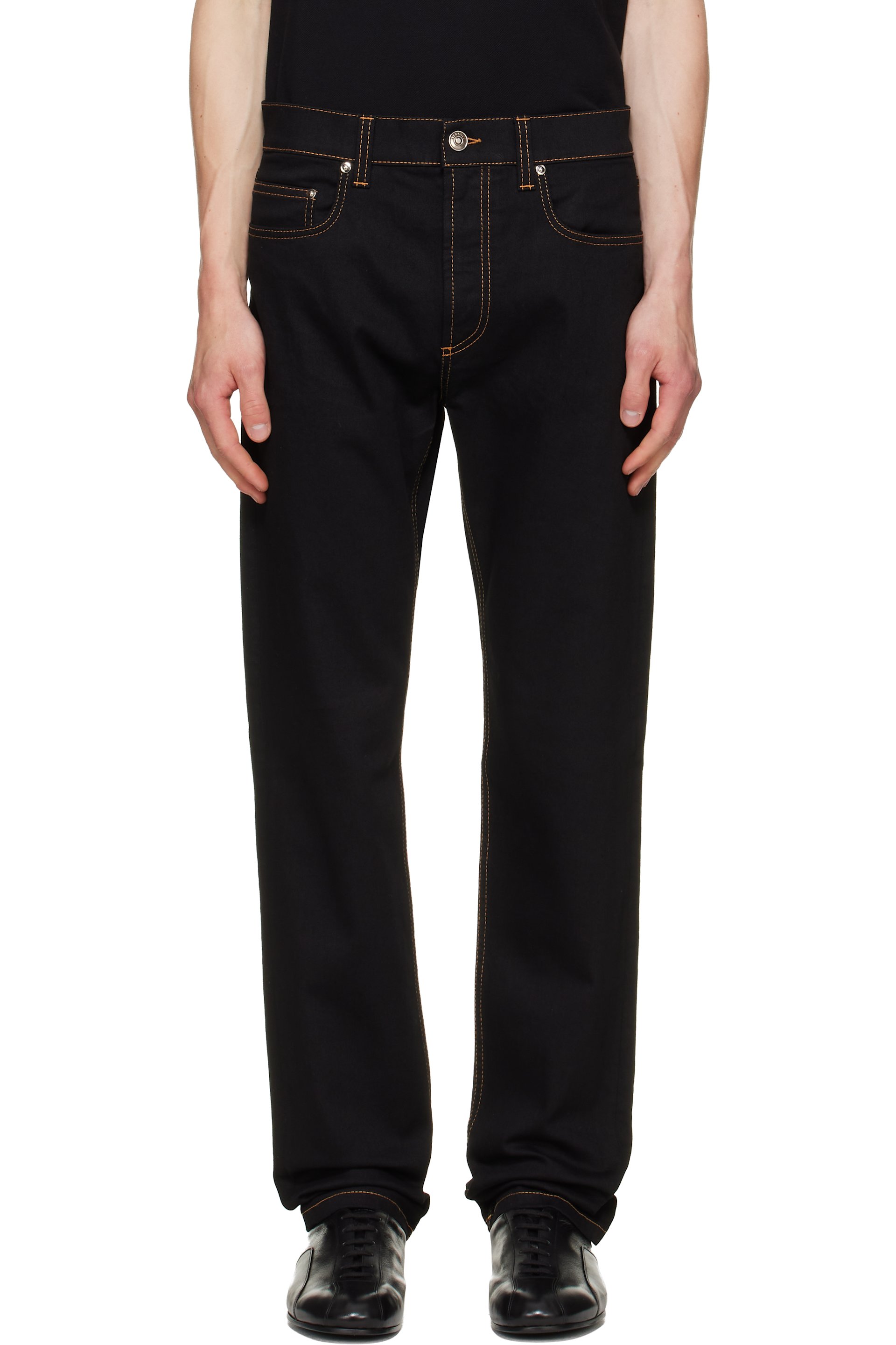 Versace - Black Tapered Jeans