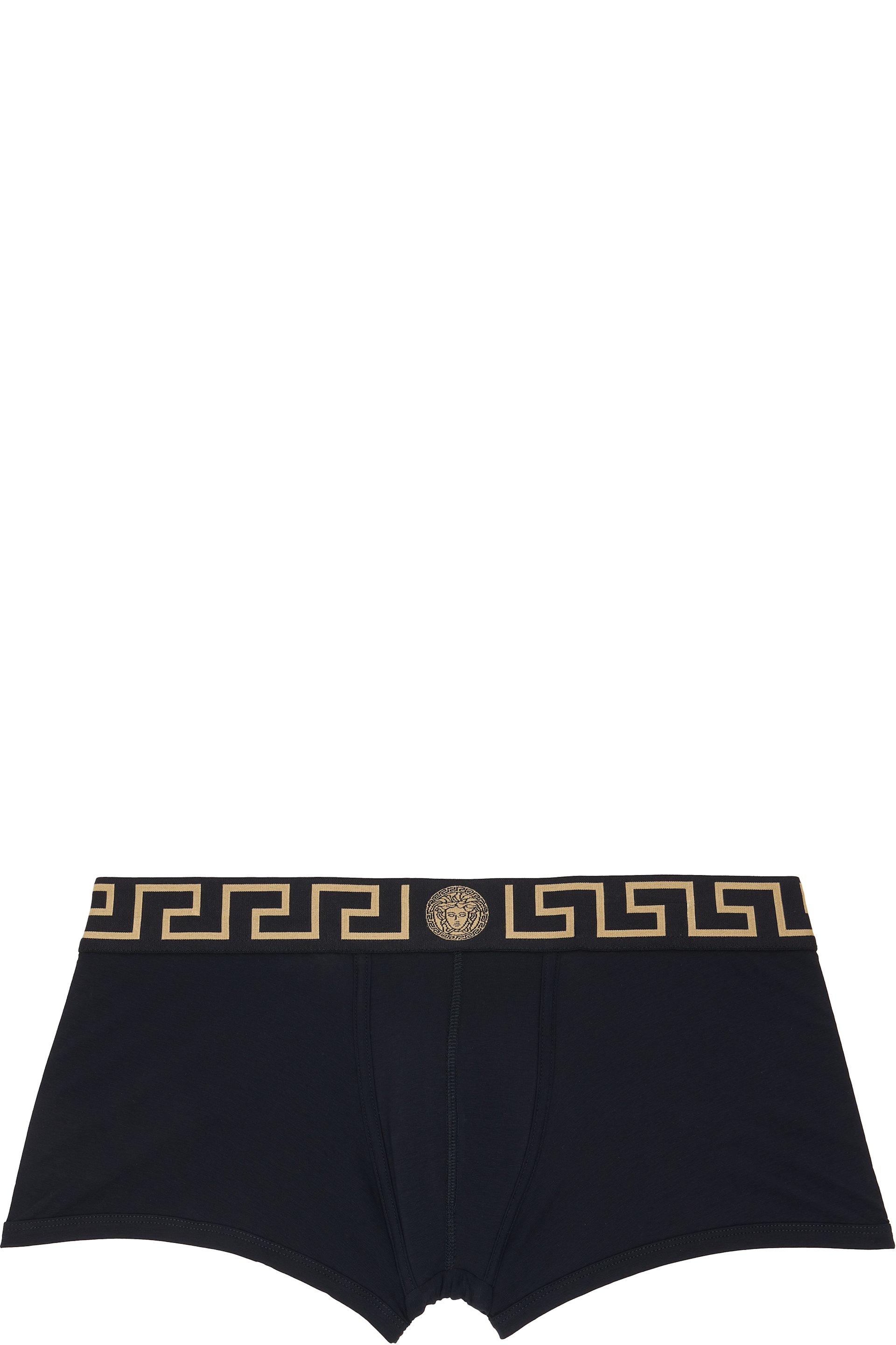 Versace - Ensemble de trois boxers noirs en jersey de coton