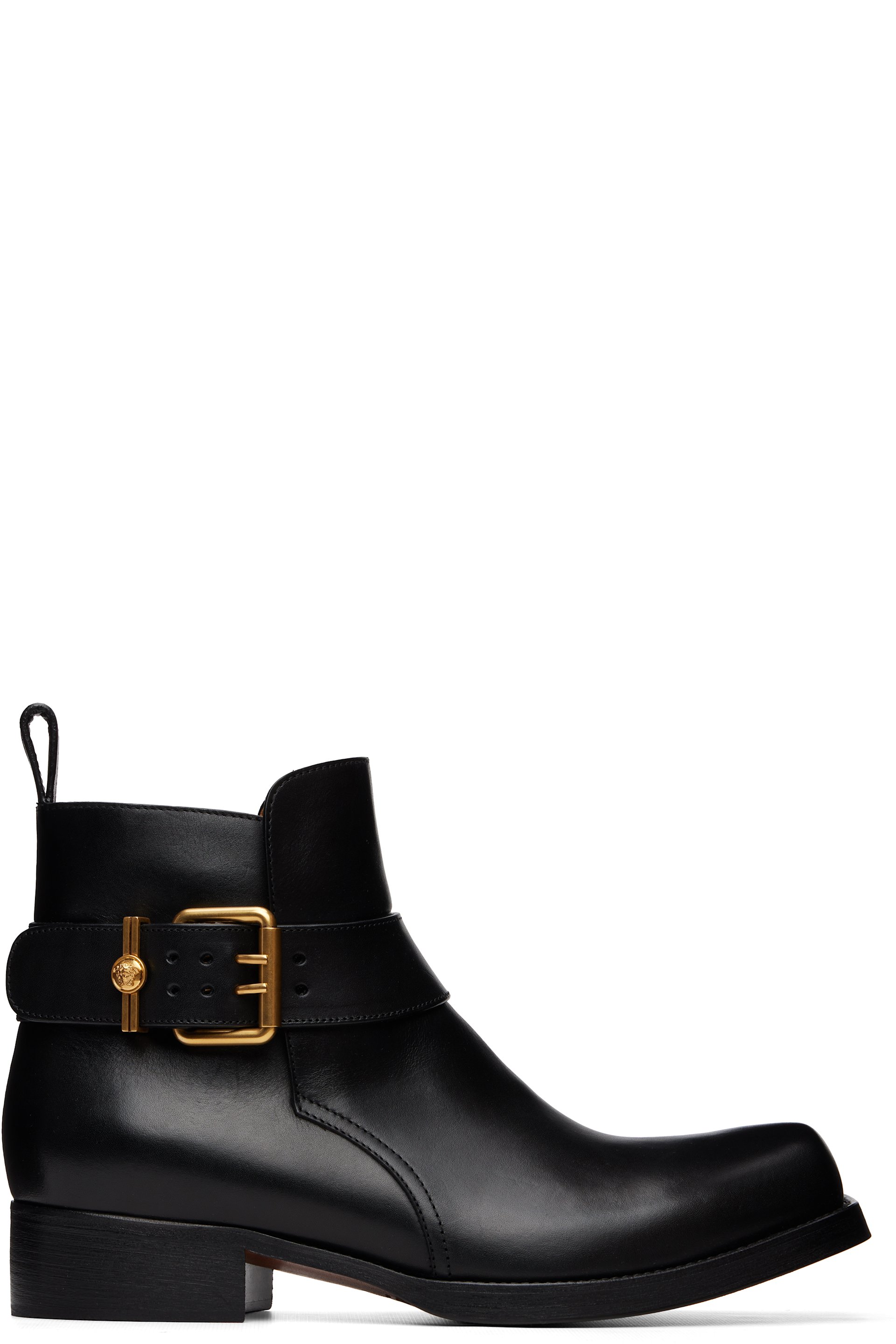 Versace - ブラック Orlando レザー ブーツ