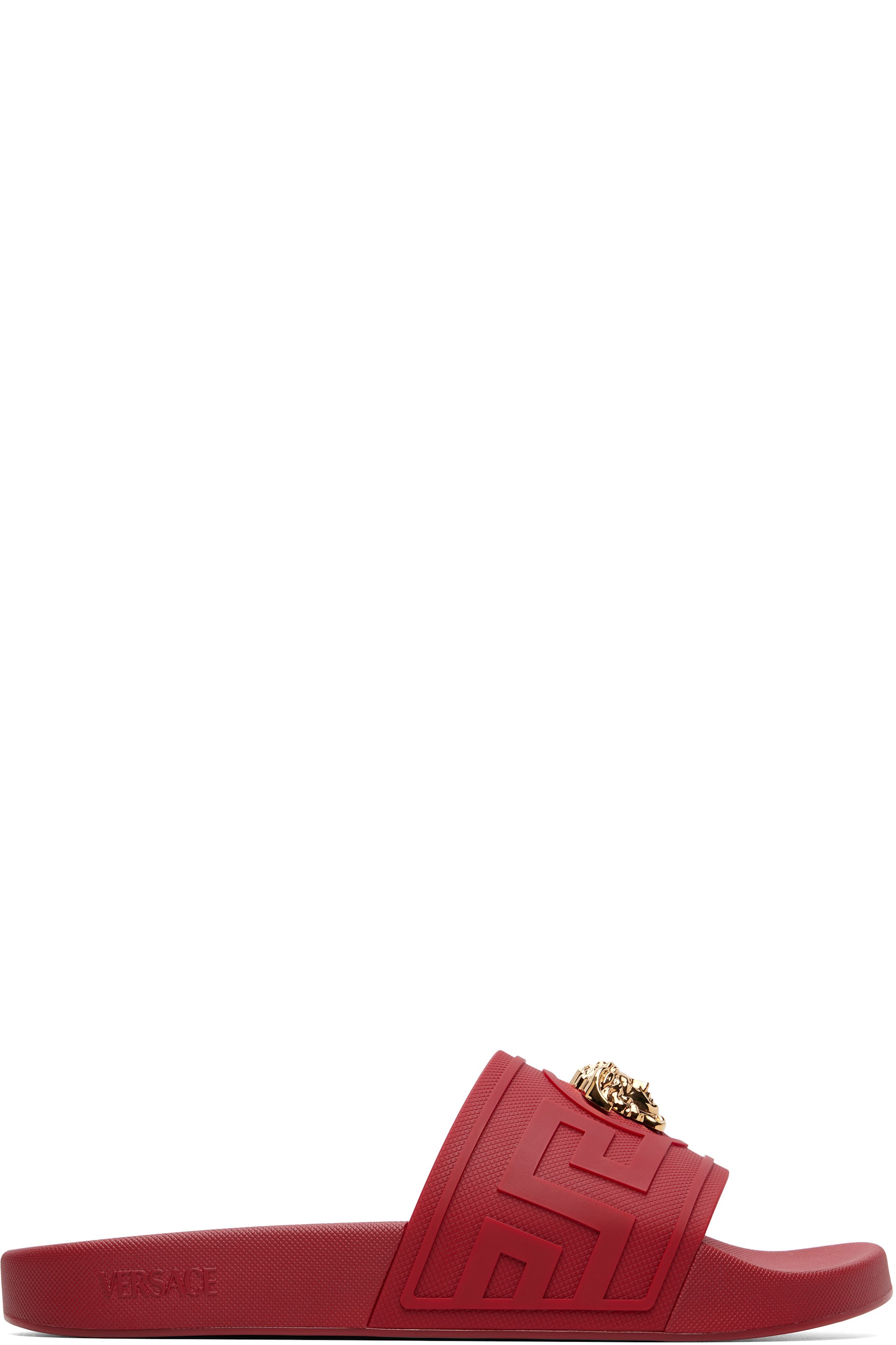 Versace - Red 'La Medusa' Slides