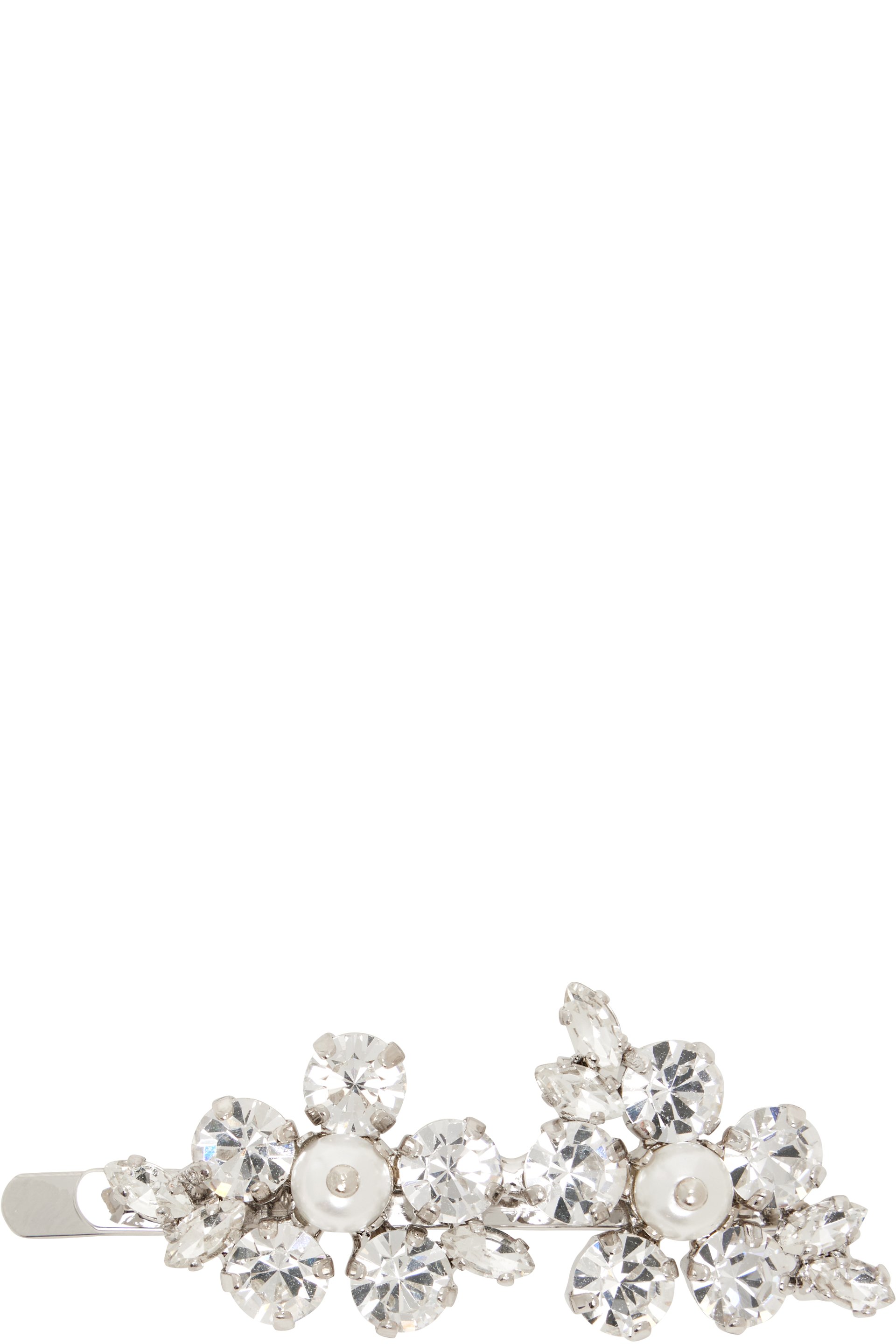 Simone Rocha - Silver Mini Hellebore Flower Hair Clip
