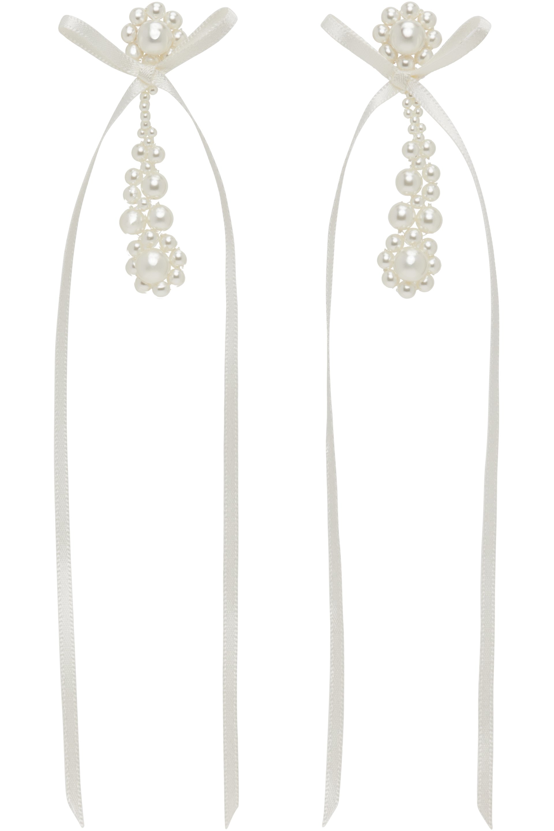 Simone Rocha - Victorian Drip Bow Earrings