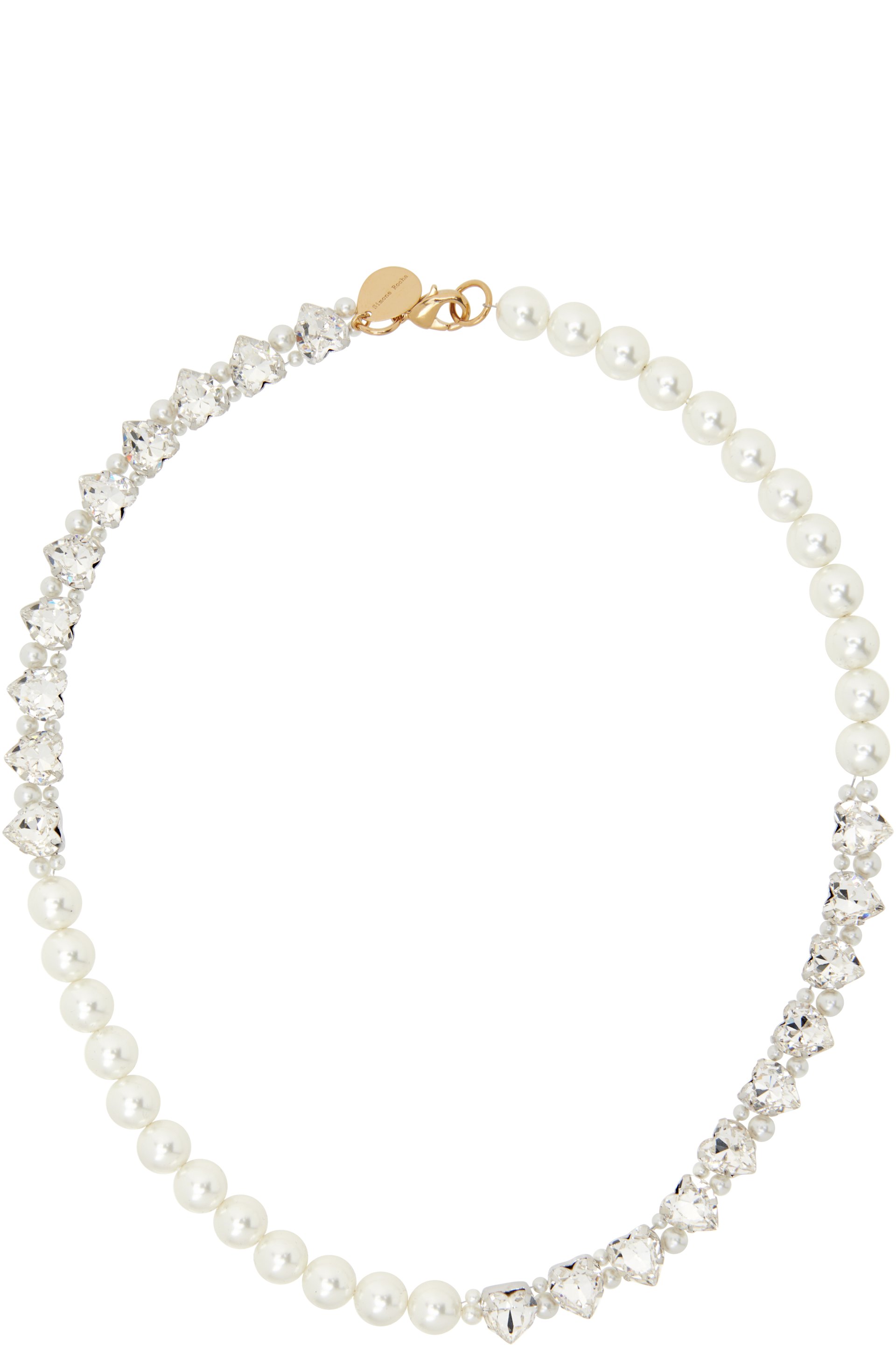 Simone Rocha - Quartet Faux-Pearl & Crystal Heart Necklace