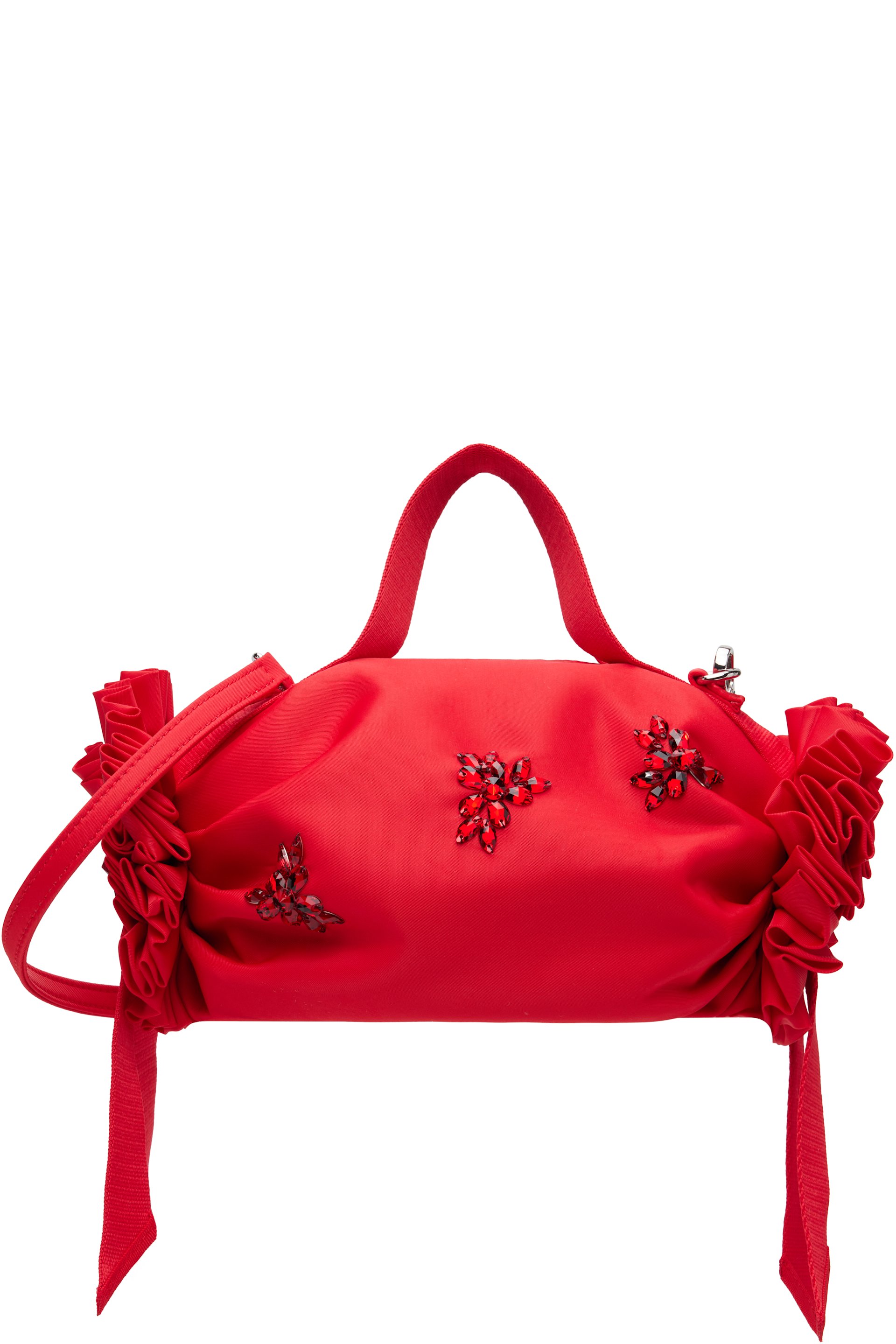Simone Rocha - Red Turbo Mini Double Ribbon Rosette Bag