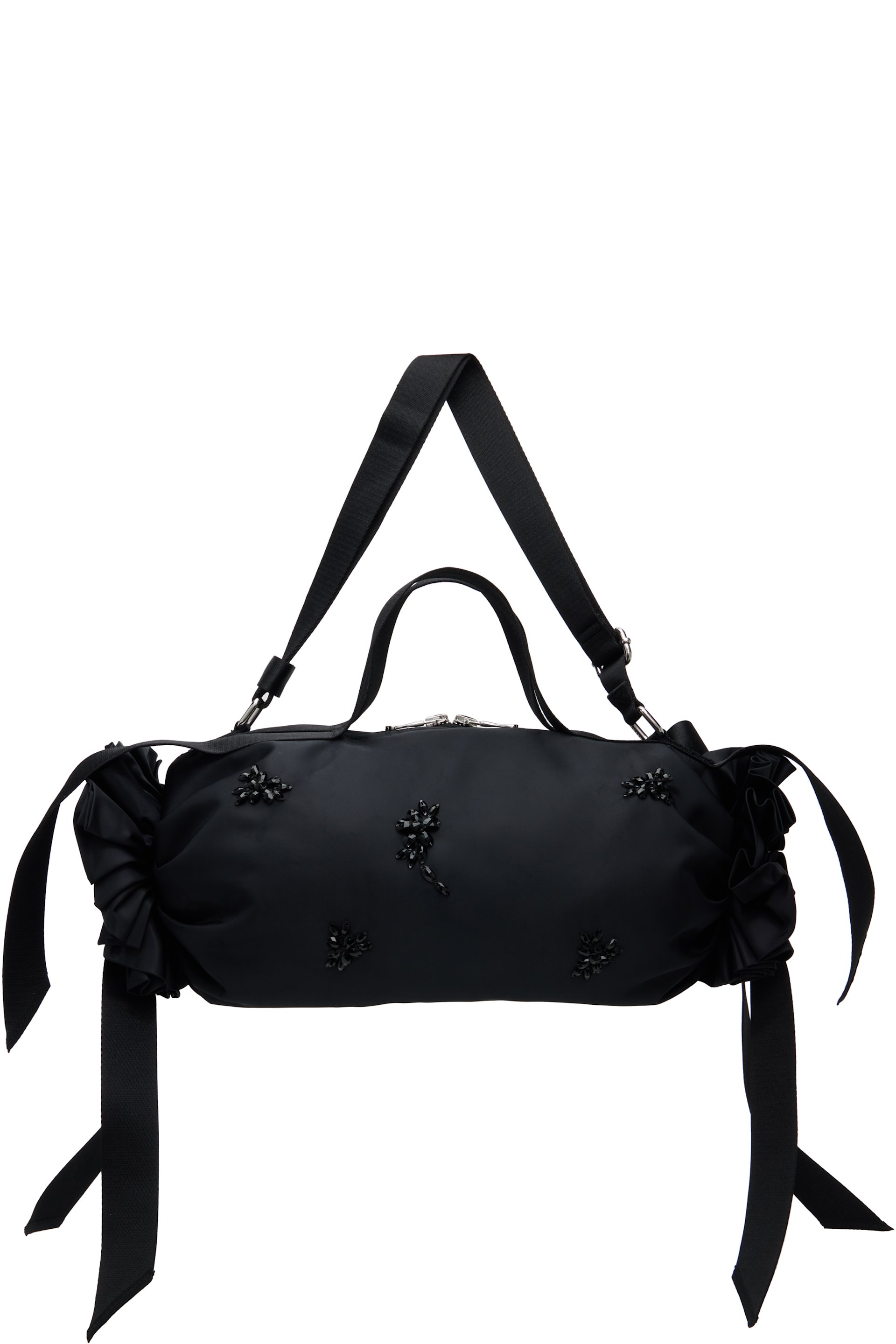 Simone Rocha - Black Turbo Embellished Double Ribbon Rosette Bag