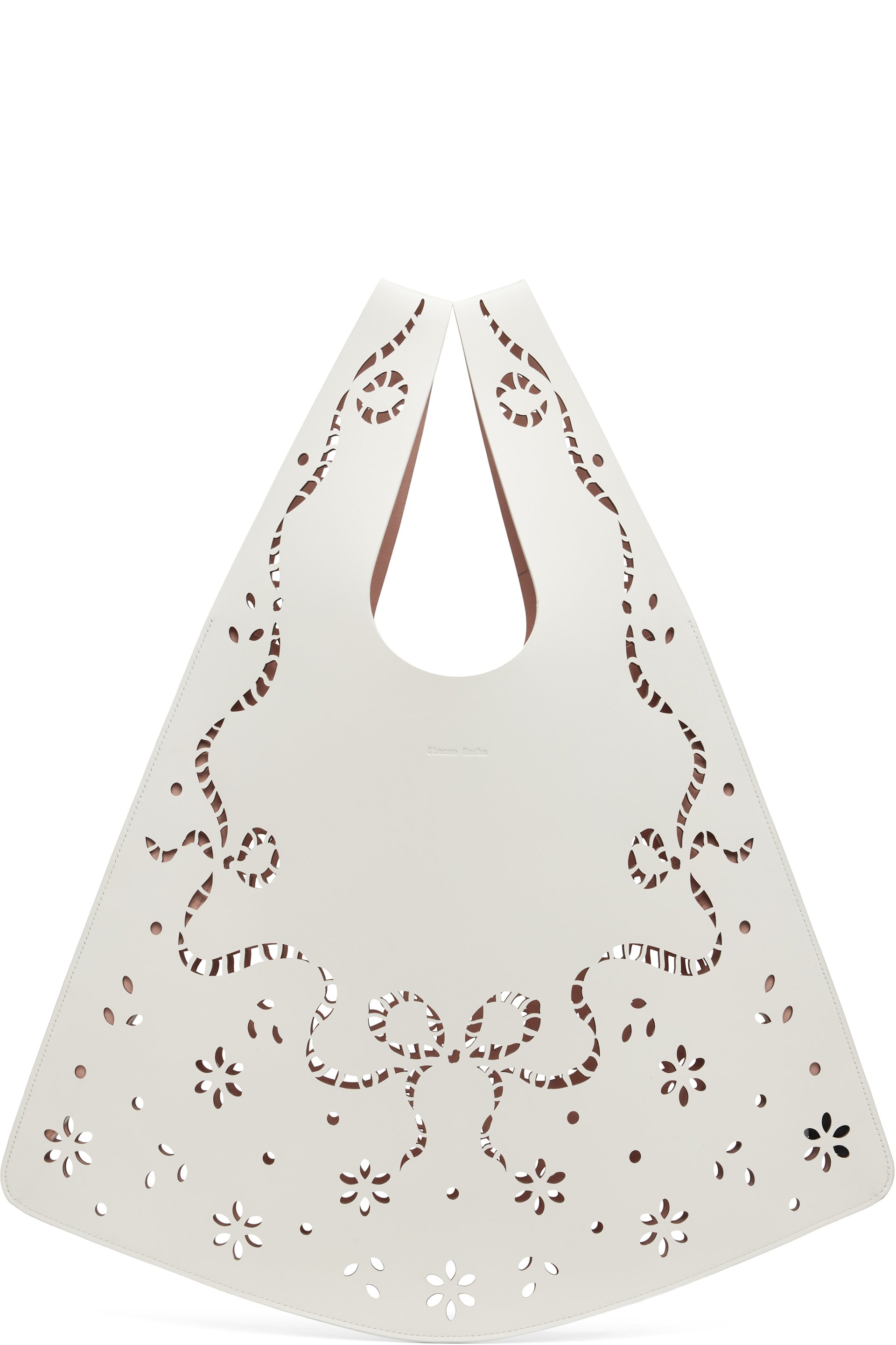 Simone Rocha - Off-White Lasercut Lace Shopper Tote