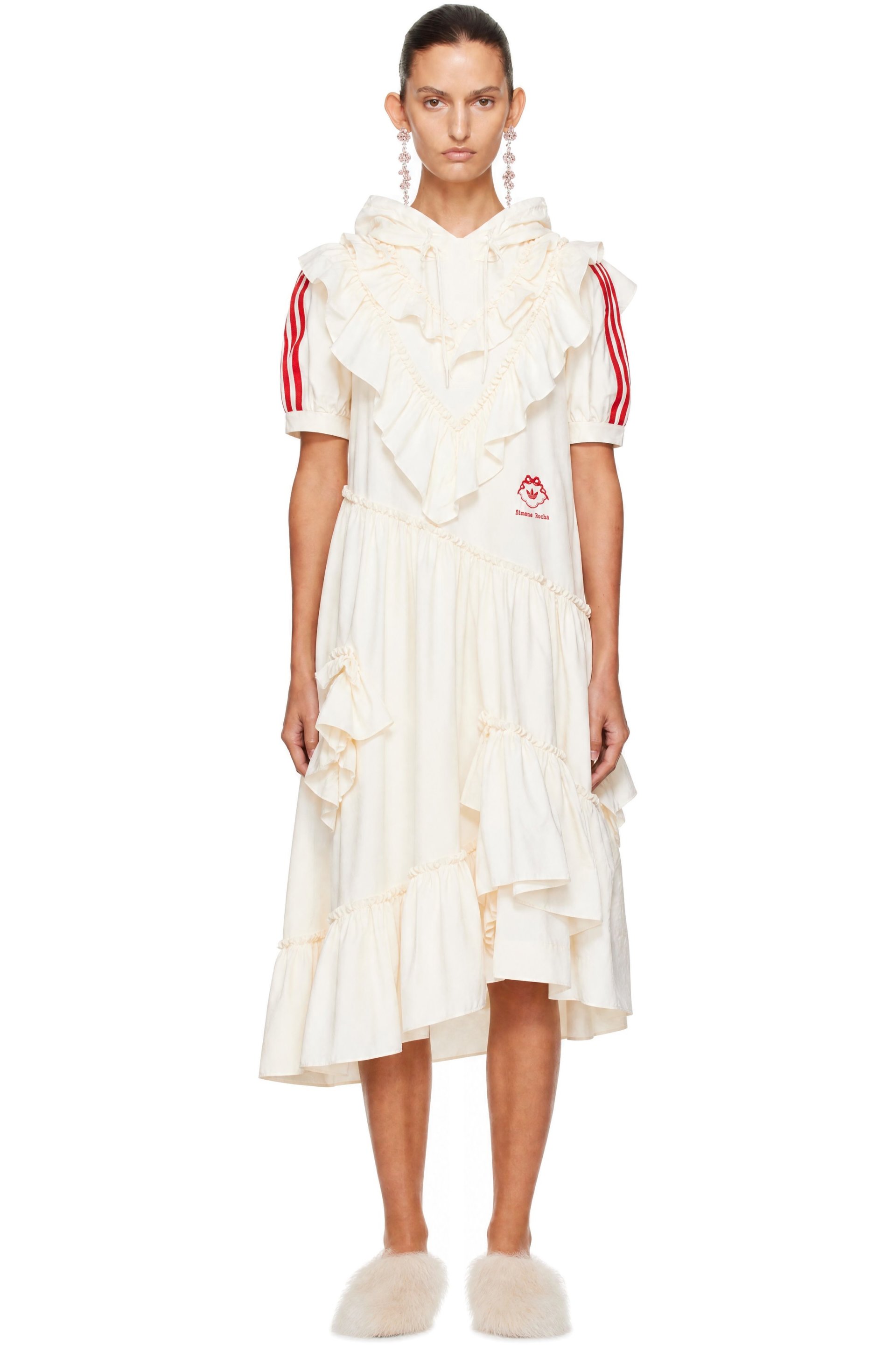 Simone Rocha - Off-White adidas Originals Edition Frill Midi Dress