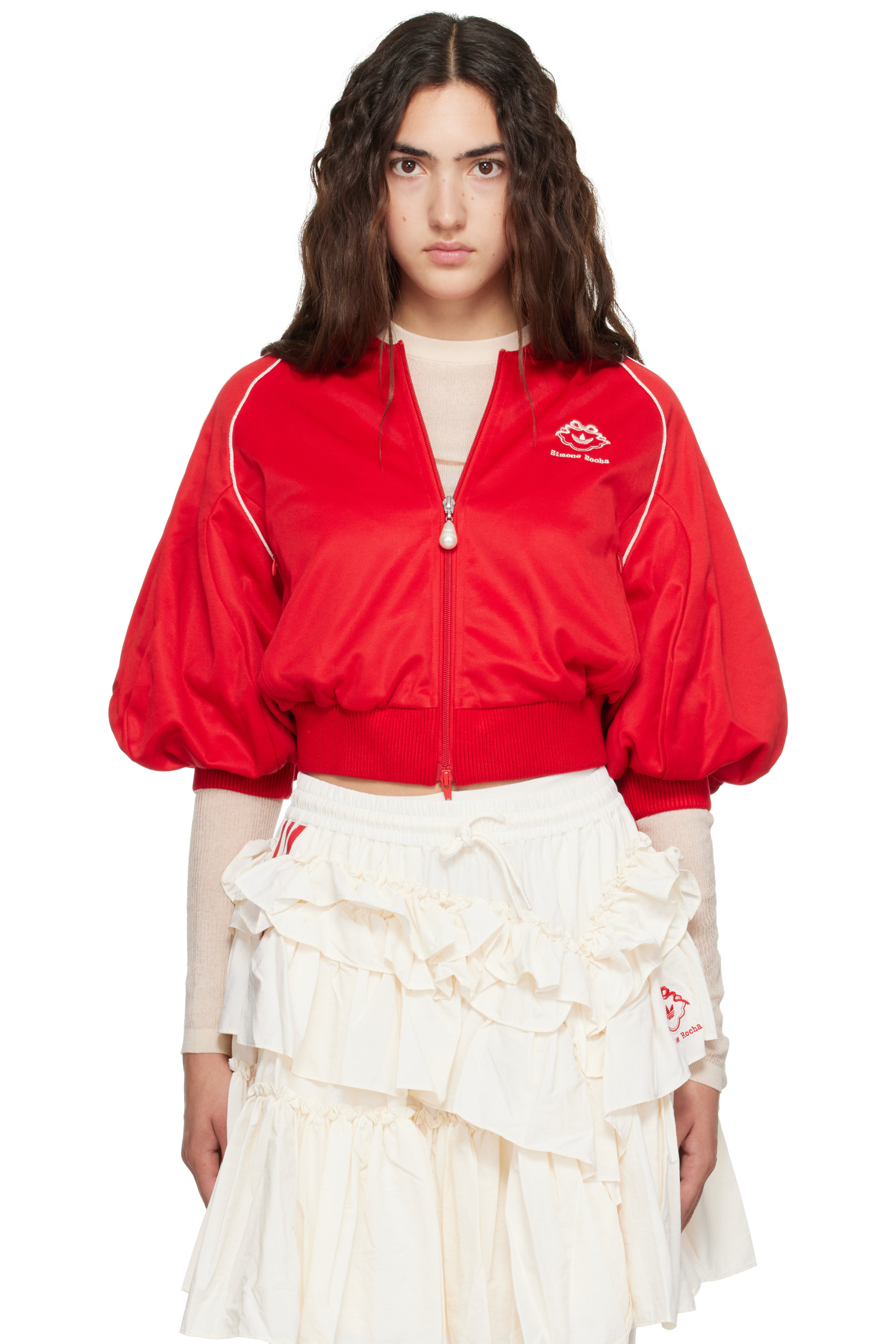 Simone Rocha - Red adidas Originals Superstar Track Top