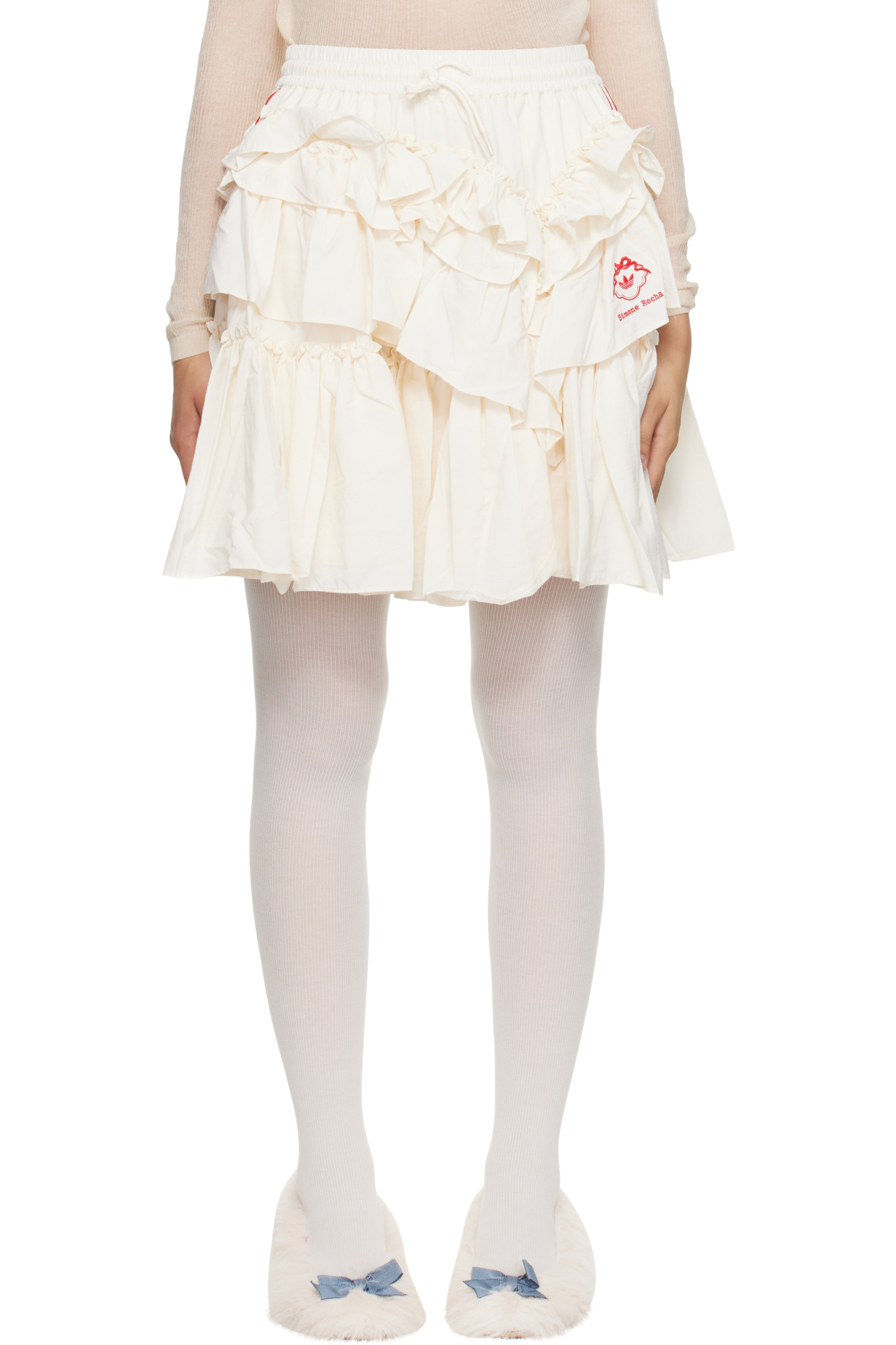 Simone Rocha - Off-White adidas Originals Edition Frill Midi Skirt