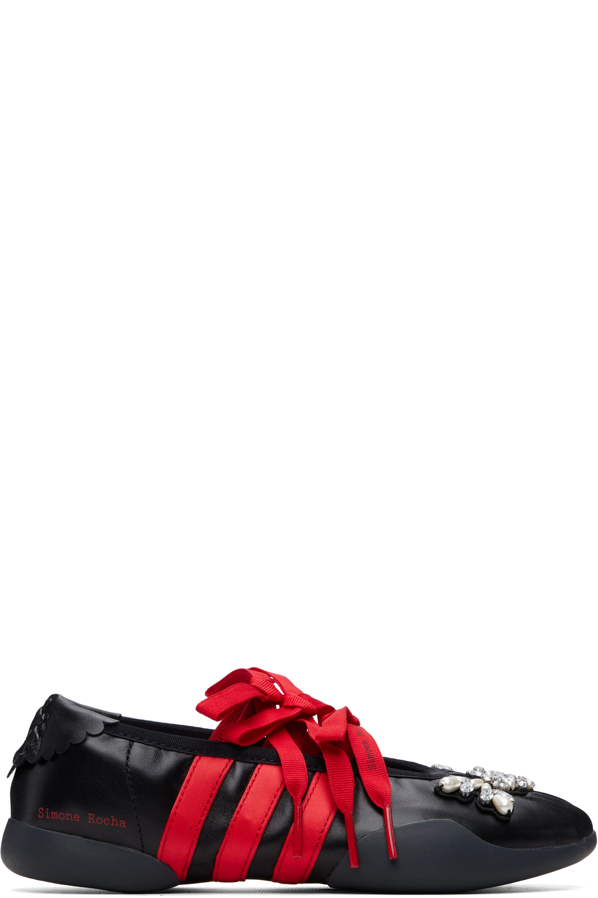 Simone Rocha - Black adidas Originals Edition Taekwondo Ballerina Sneakers