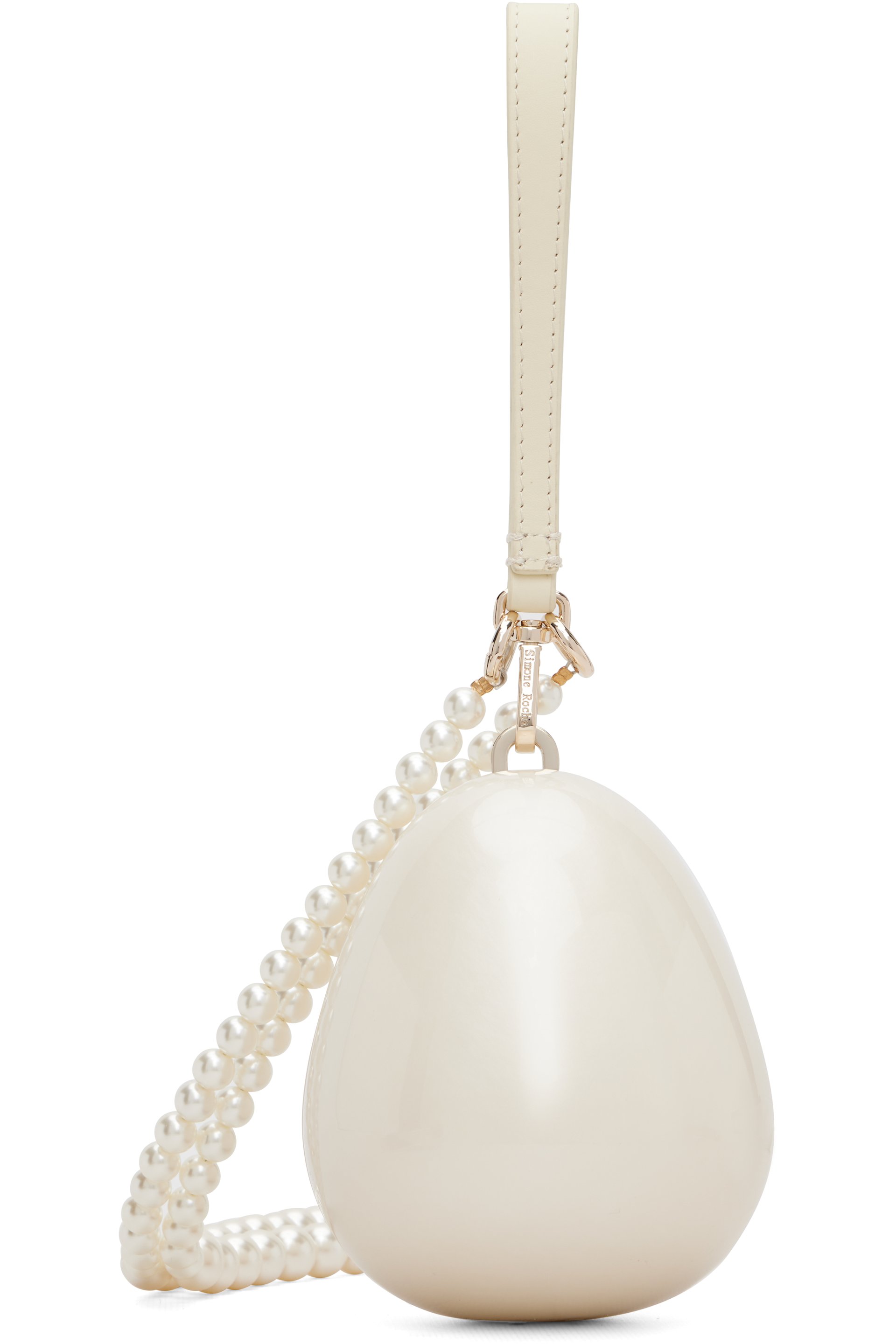 Simone Rocha - Off-White Pearl Egg Bag