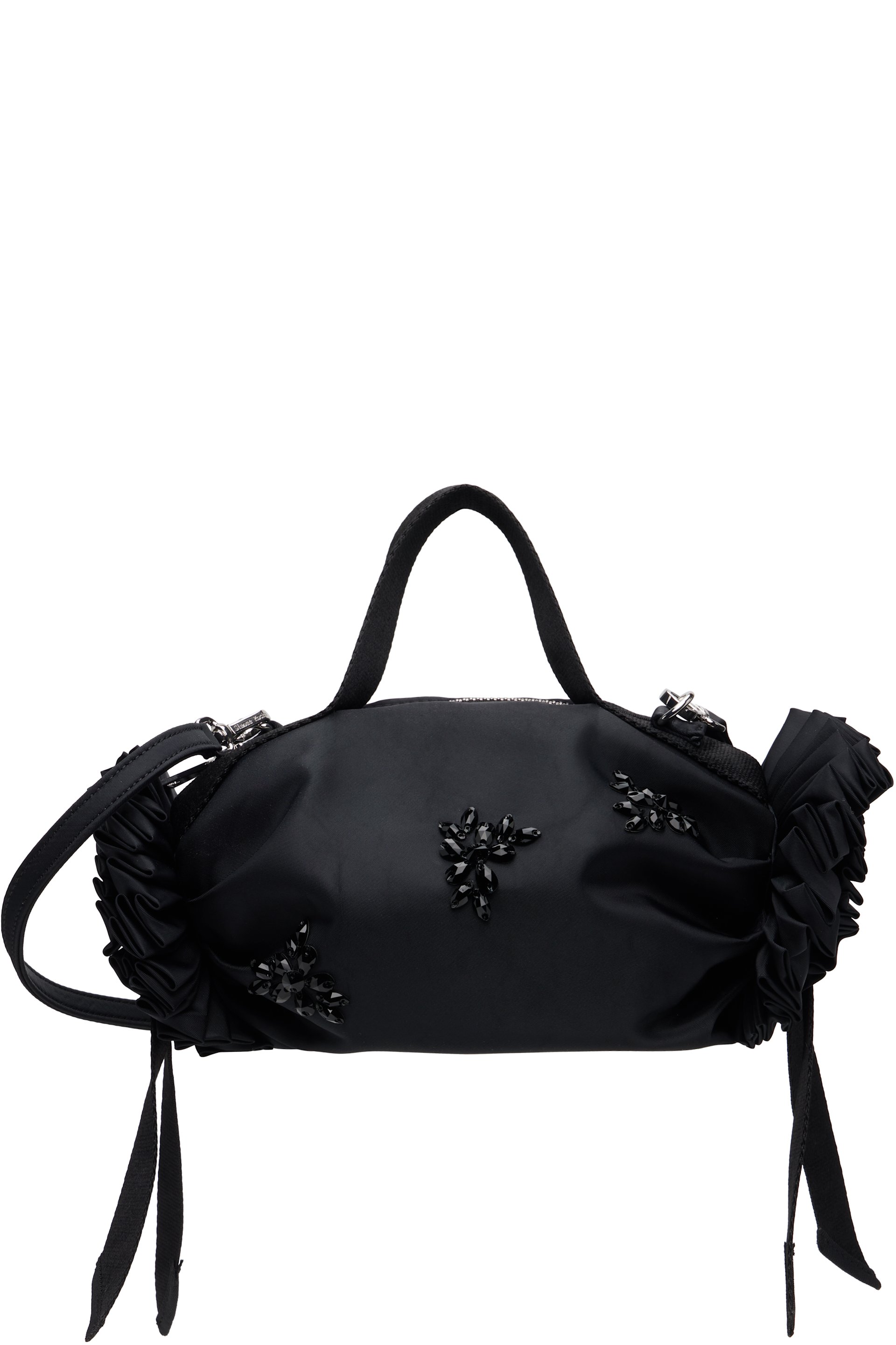Simone Rocha - Black Turbo Mini Double Ribbon Rosette Bag