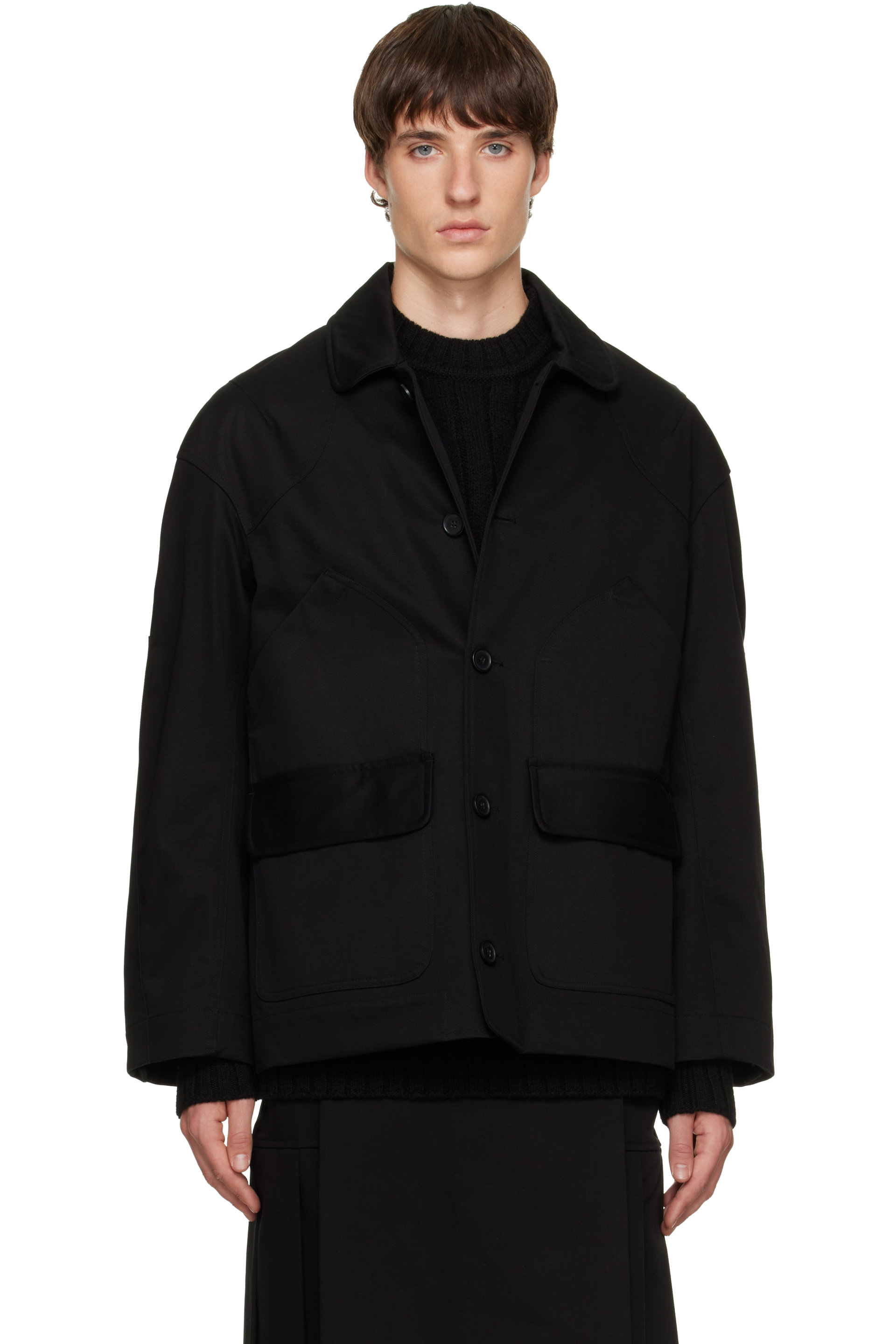 Simone Rocha - Black Workwear Field Jacket
