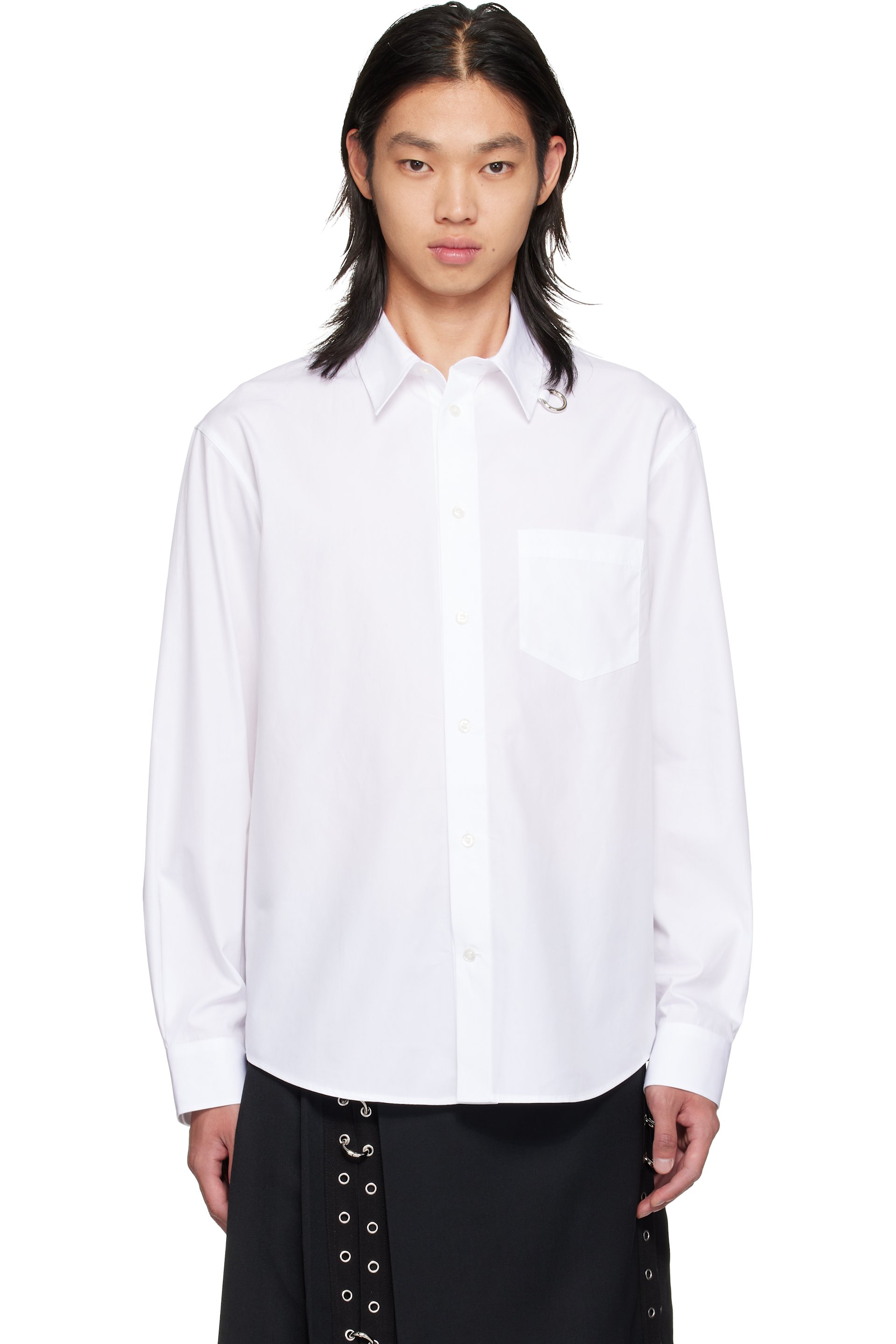 Simone Rocha - White Split Ring Classic Shirt