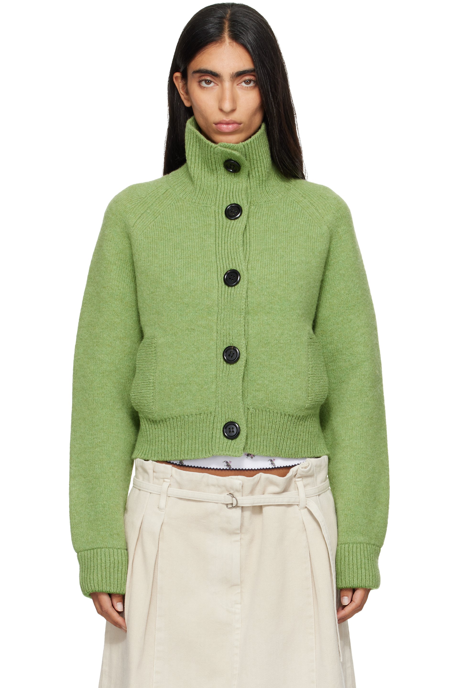 B.B. Wallace - Green Hesse Cardigan