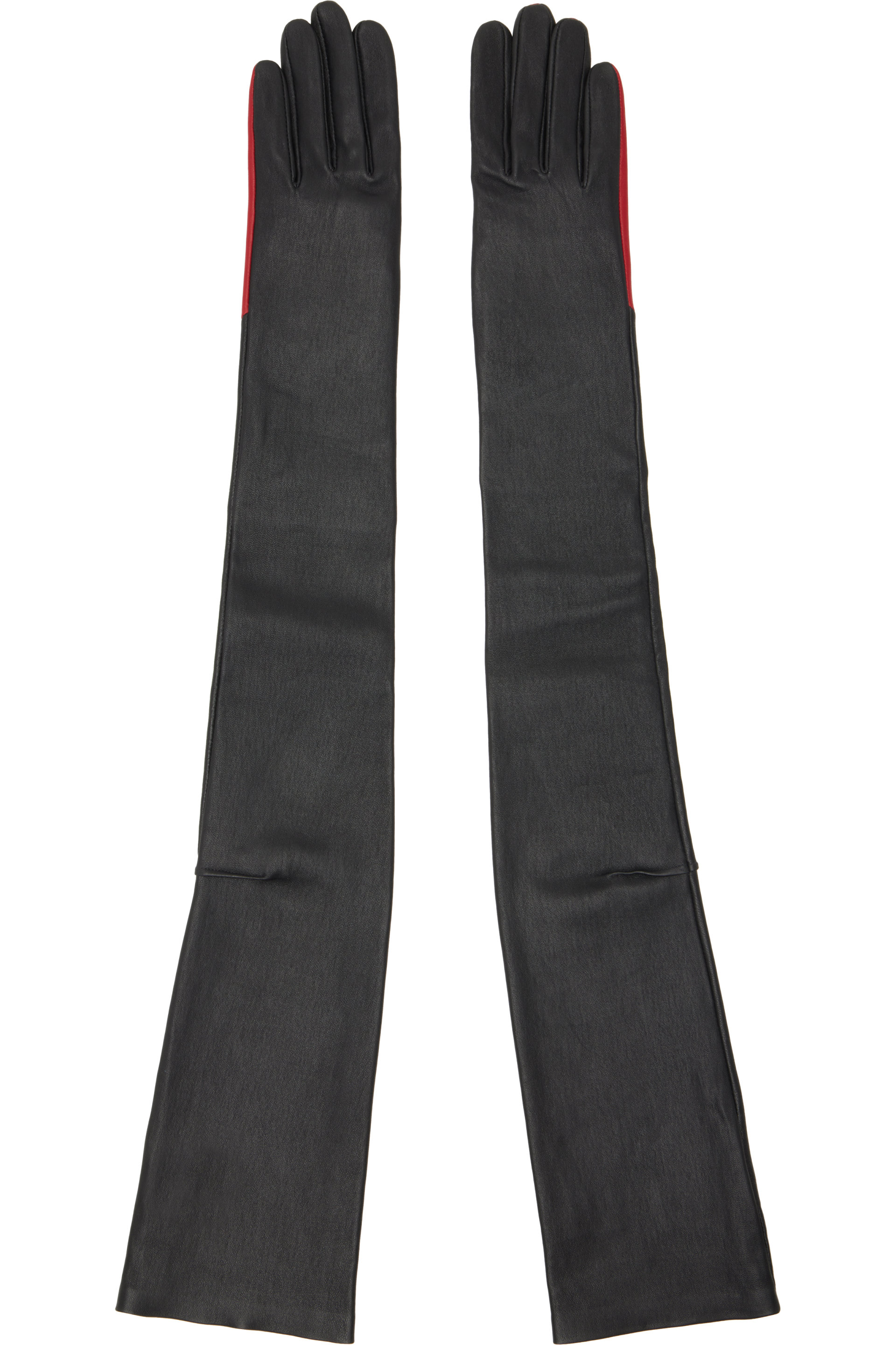 MATIÈRES FÉCALES - Gants Guilt noirs en cuir