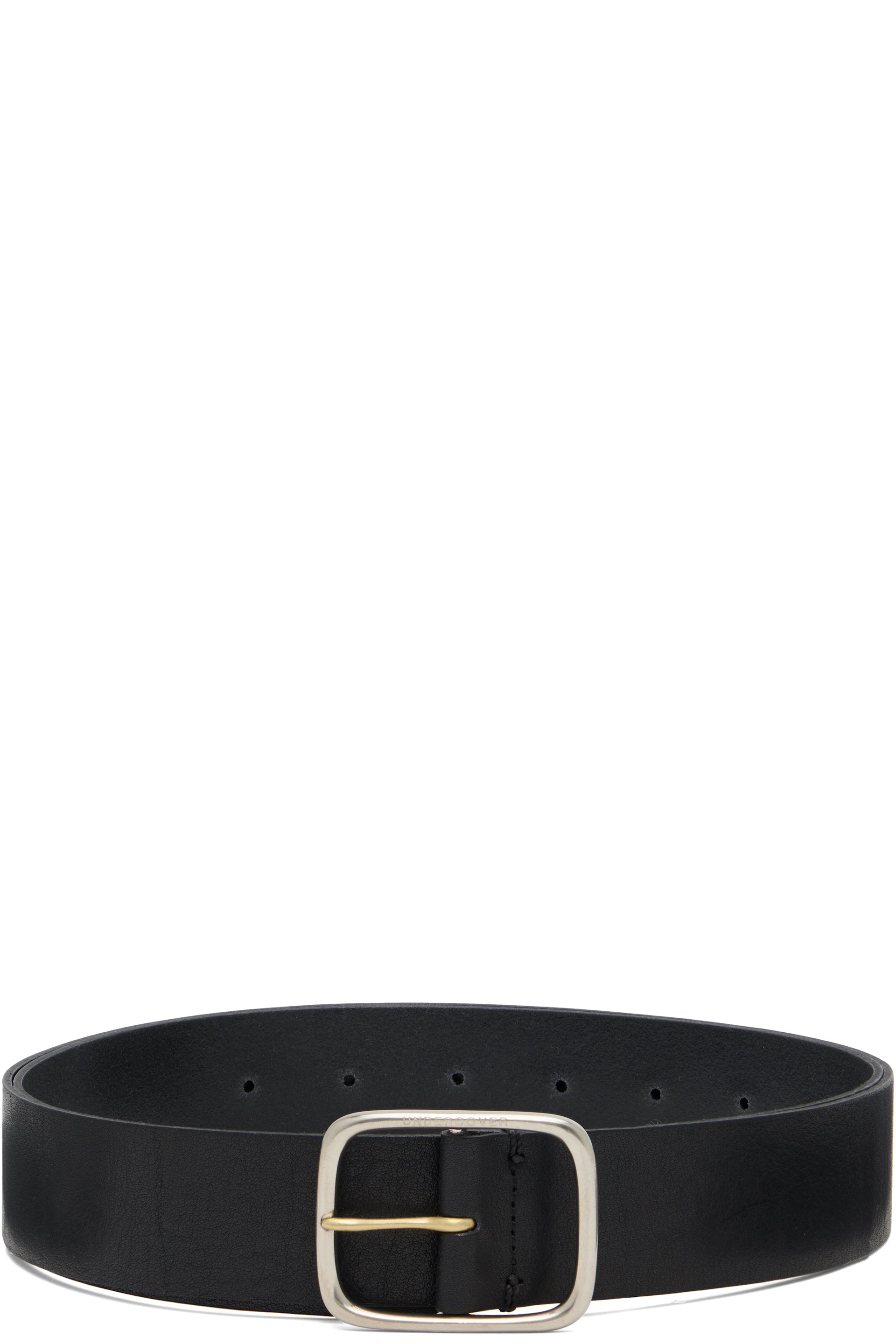 UNDERCOVER - Black Leather Belt