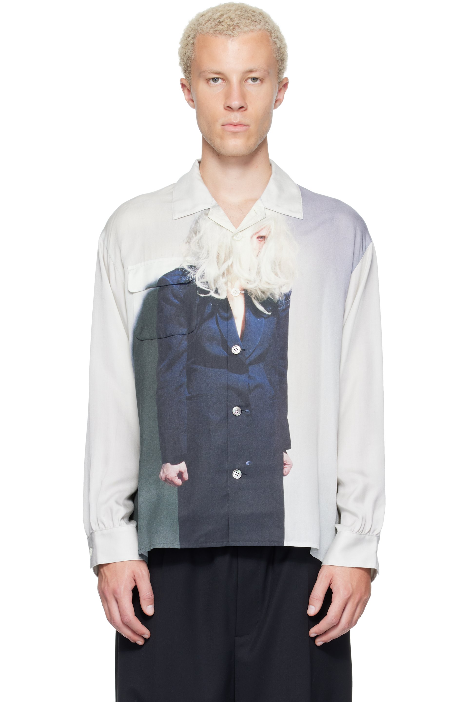 UNDERCOVER - Beige Cindy Sherman Printed Shirt