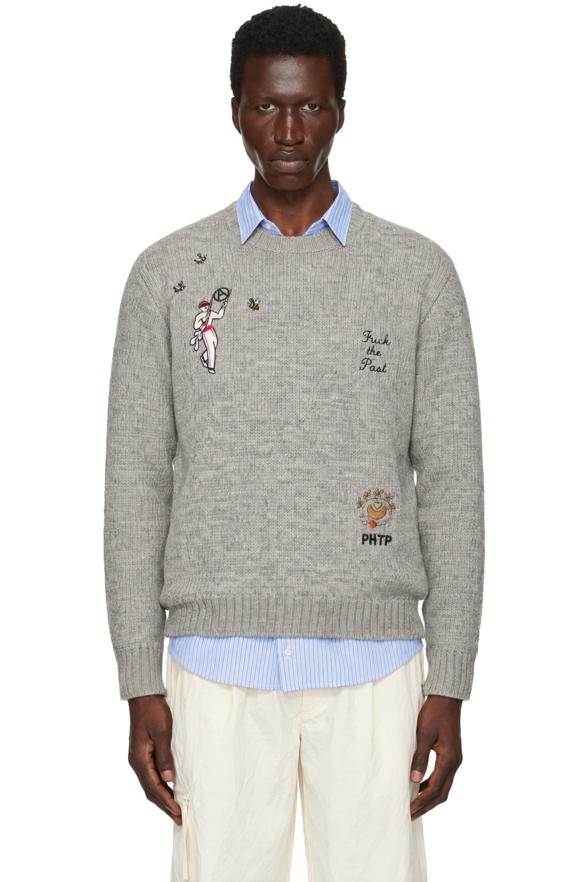 UNDERCOVER - Gray UP2F9902 Knit Sweater