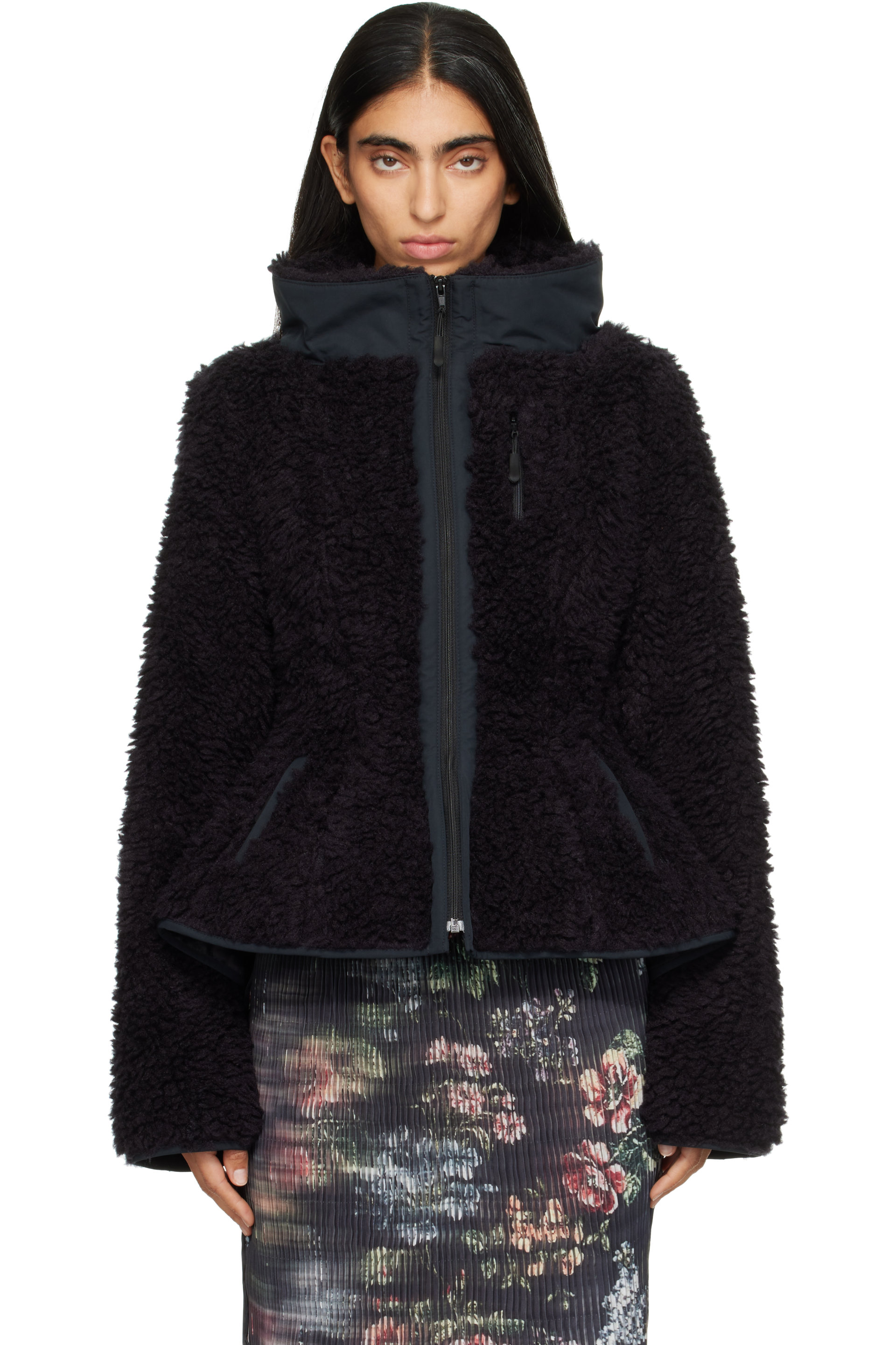 Petra Fagerstrom - Black Bar Fleece Jacket