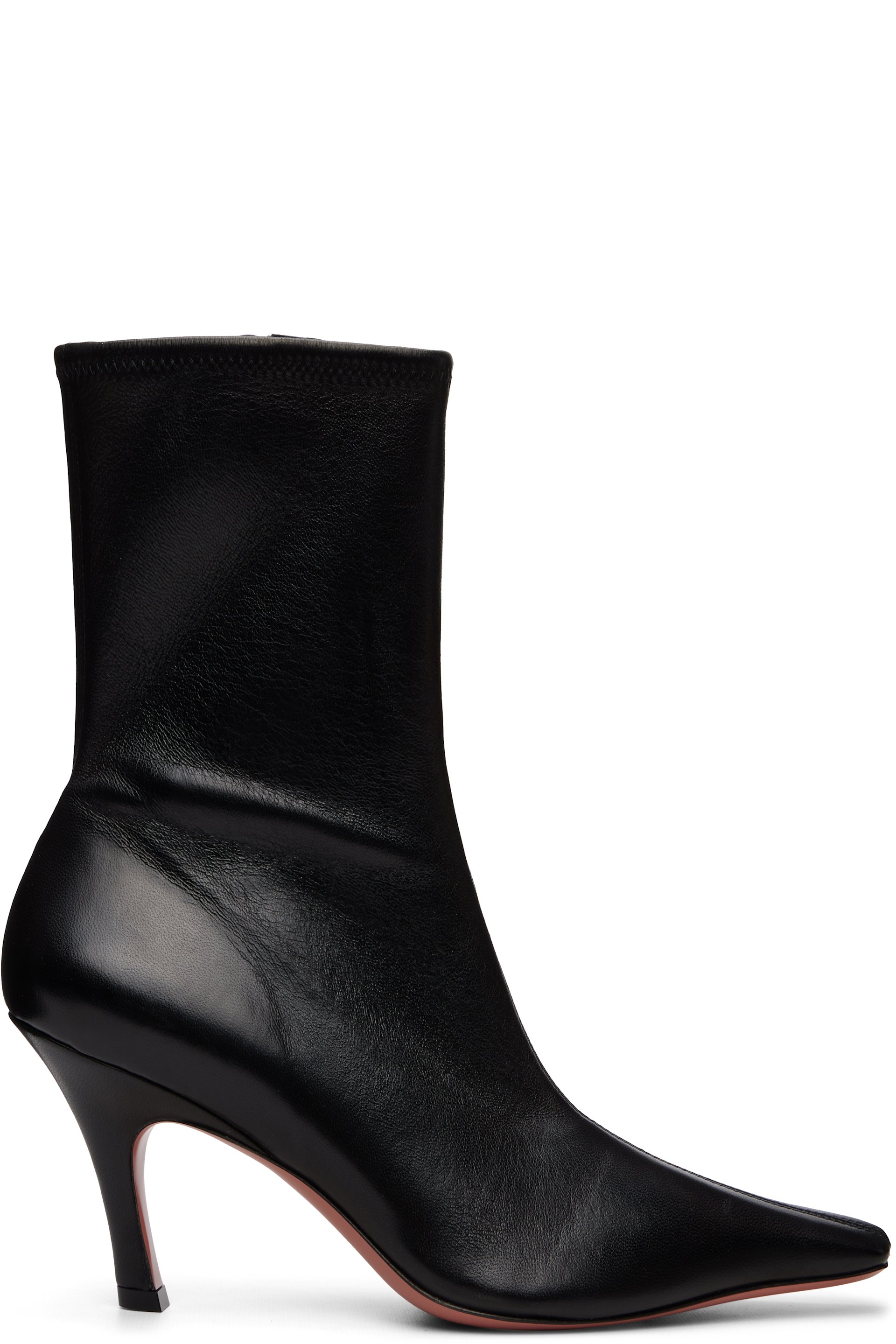 Amina Muaddi - Black Jamie Stretch 80 Boots