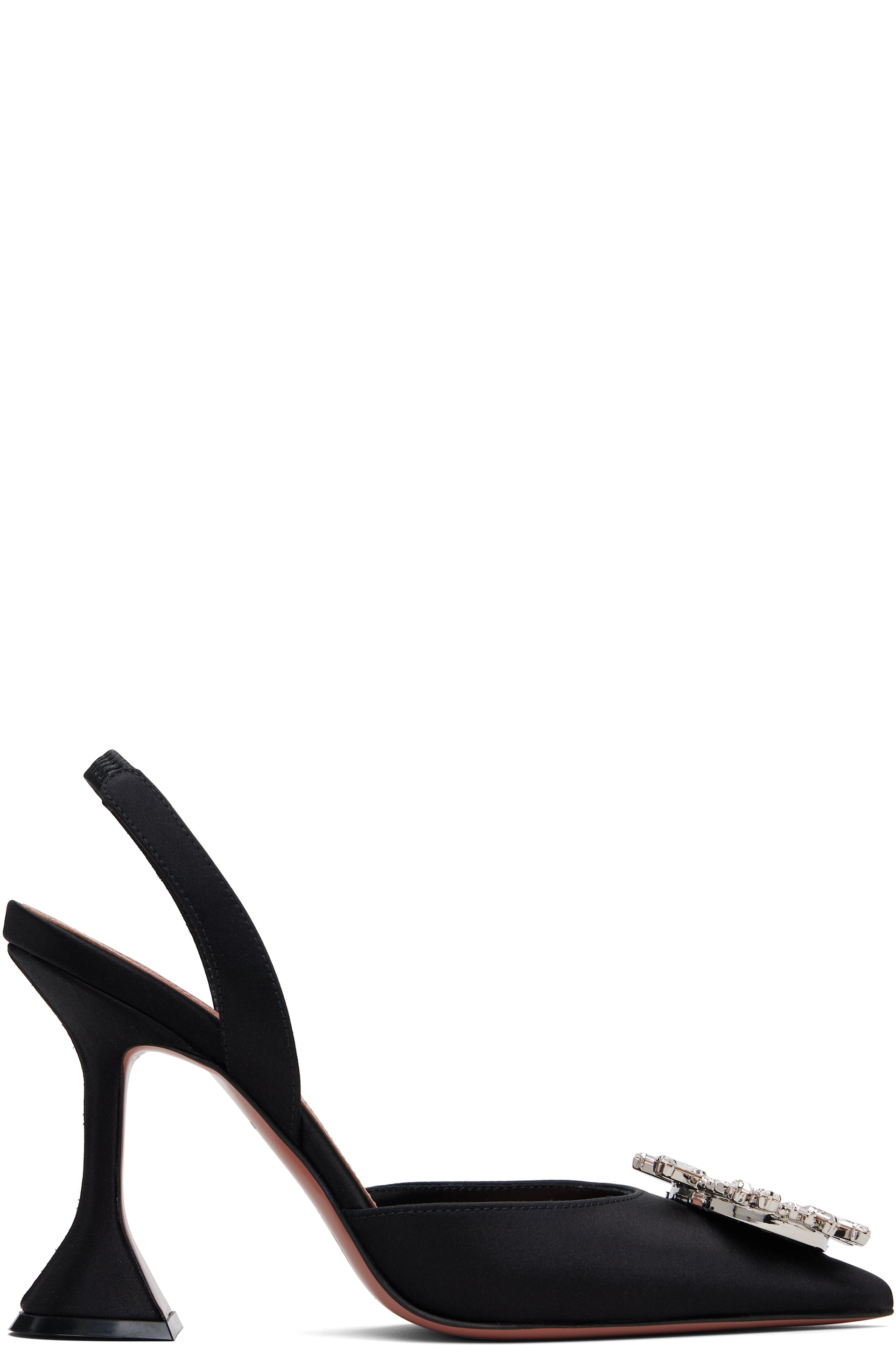 Amina Muaddi - Black Begum Sling 95 Heels