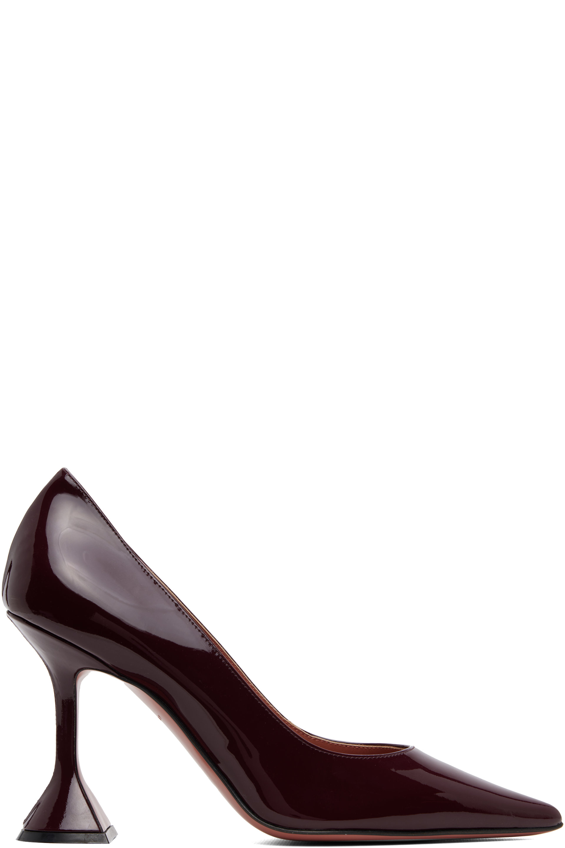 Amina Muaddi - Chaussures à talon Ami 95 bourgogne