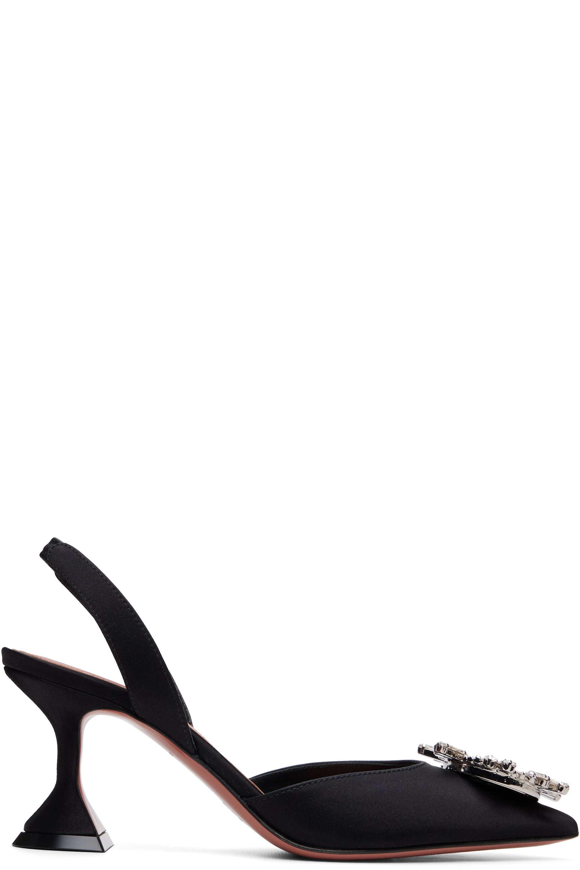 Amina Muaddi - Black Begum Sling 70 Heels