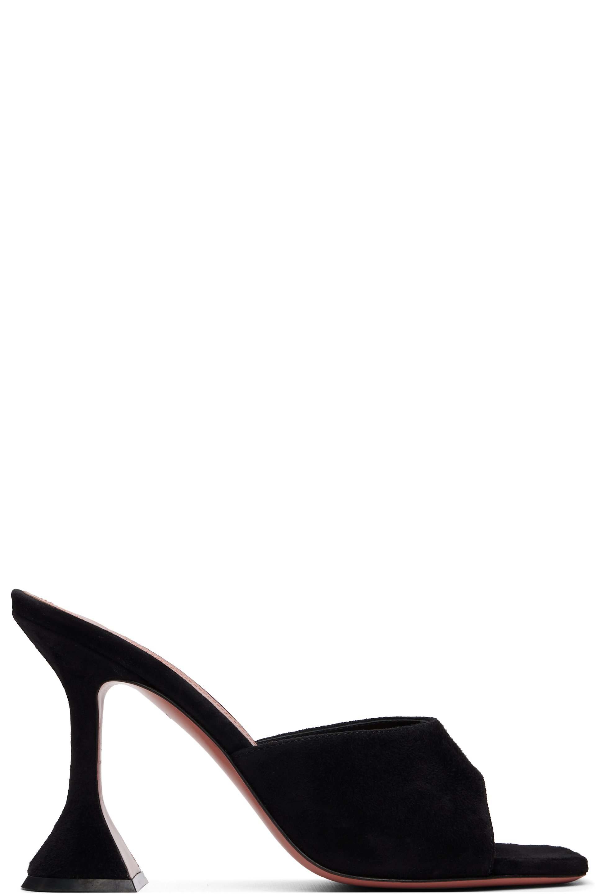 Amina Muaddi - Black Lupita Slipper 95 Heeled Sandals