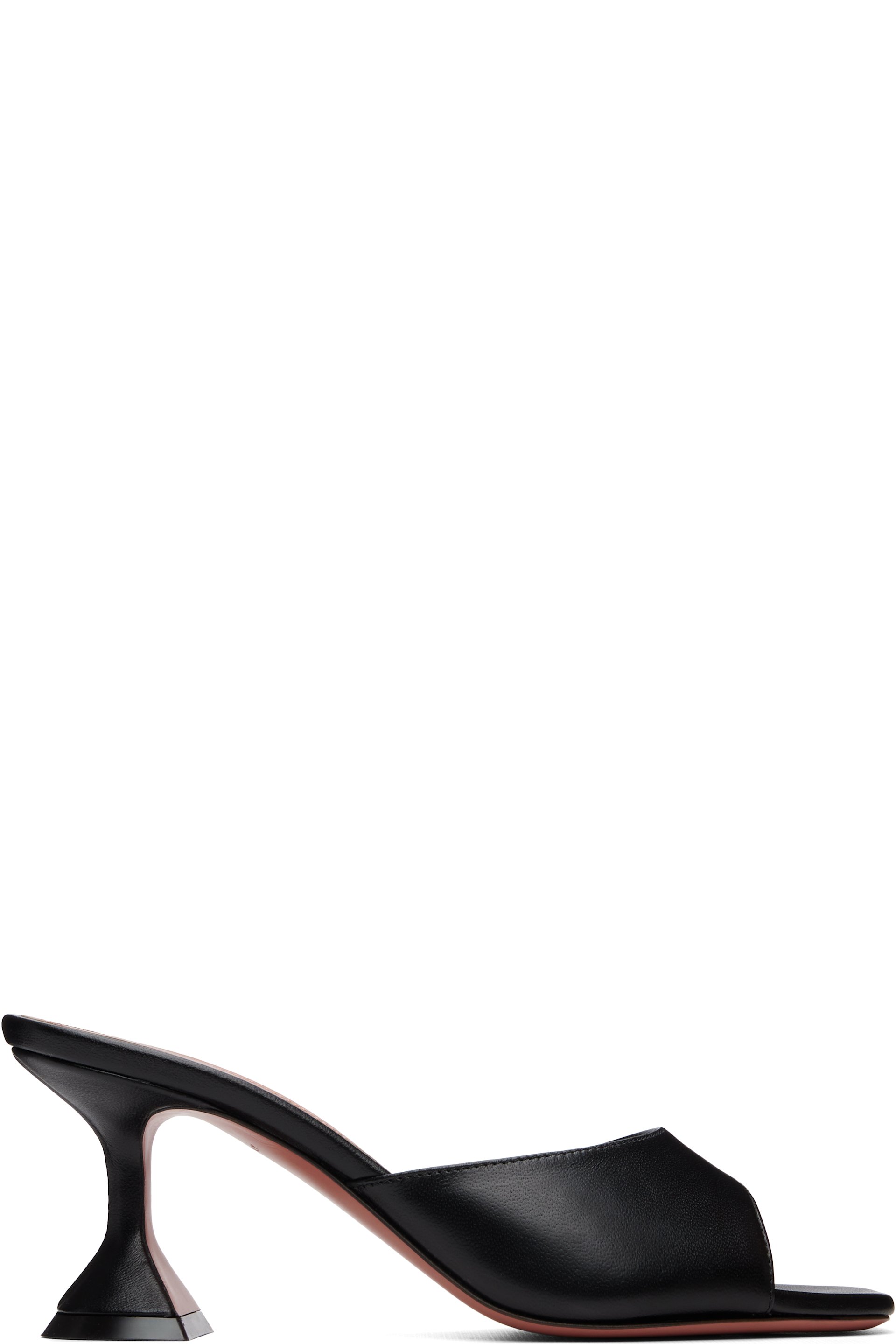 Amina Muaddi - Black Lupita Slipper 70 Heeled Sandals