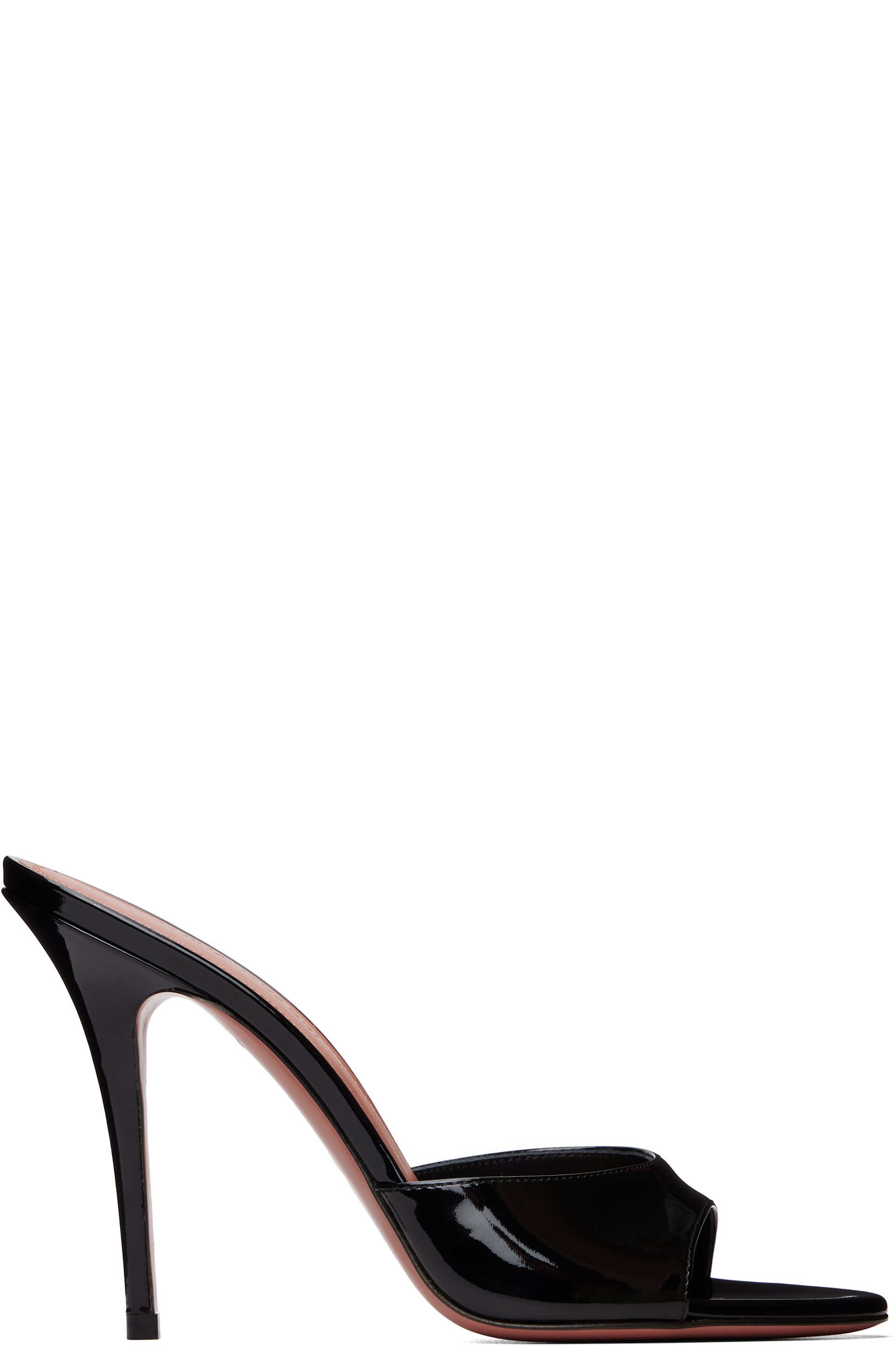 Amina Muaddi - Black Elodie Slipper 105 Heeled Sandals