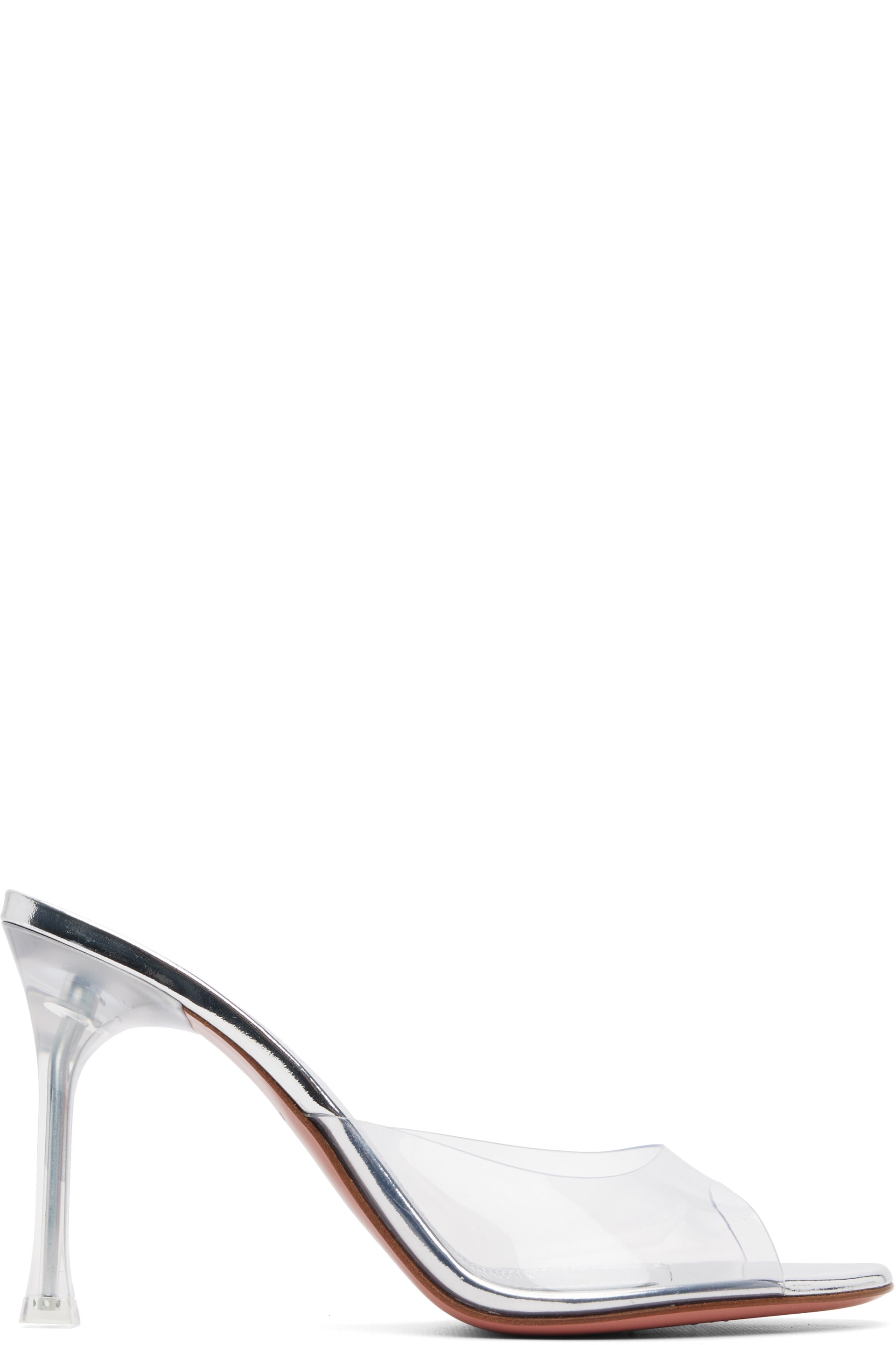Amina Muaddi - Transparent Alexa Glass Slipper 95 Heeled Sandals