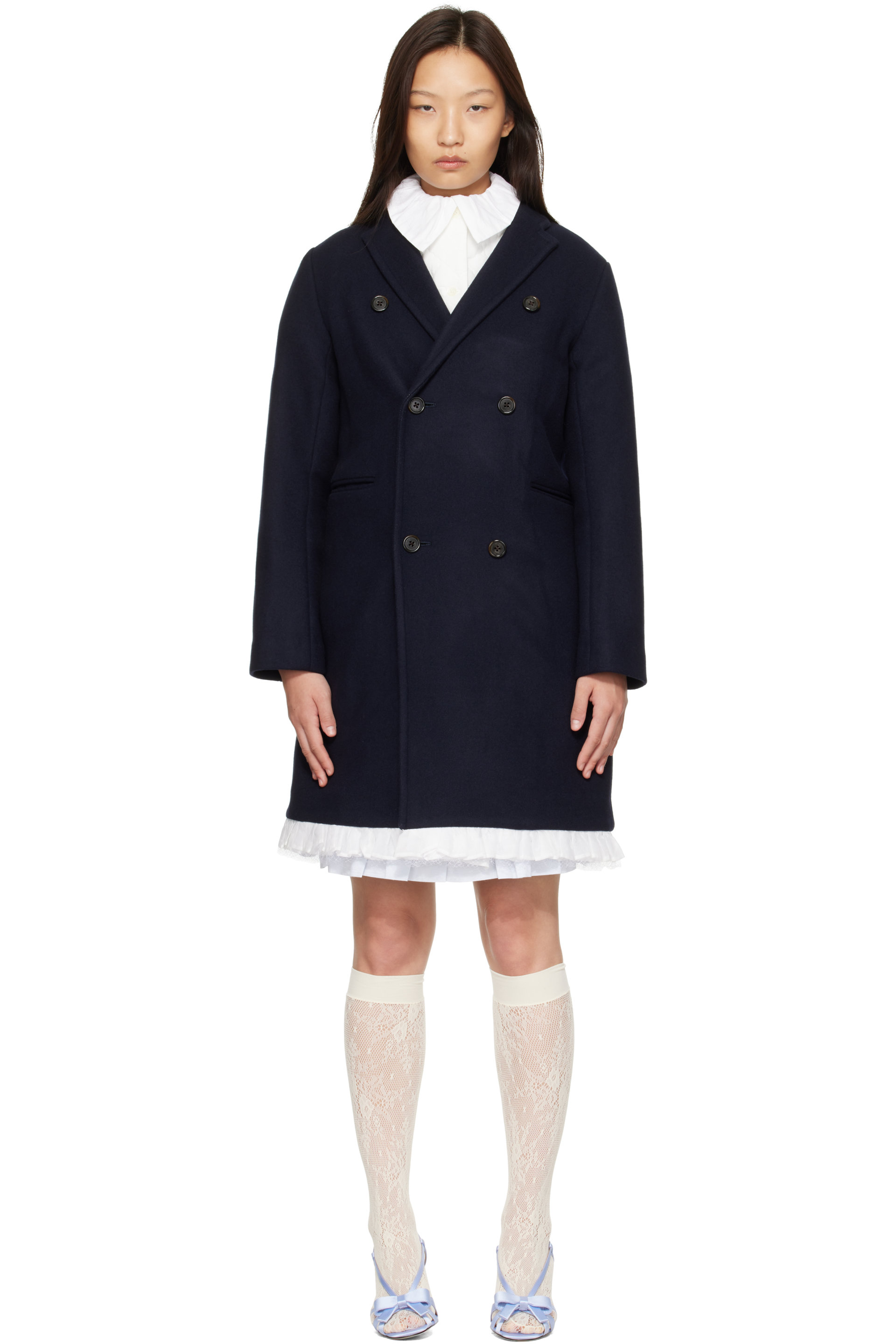 Ans Dotsloevner - Navy Double Coat