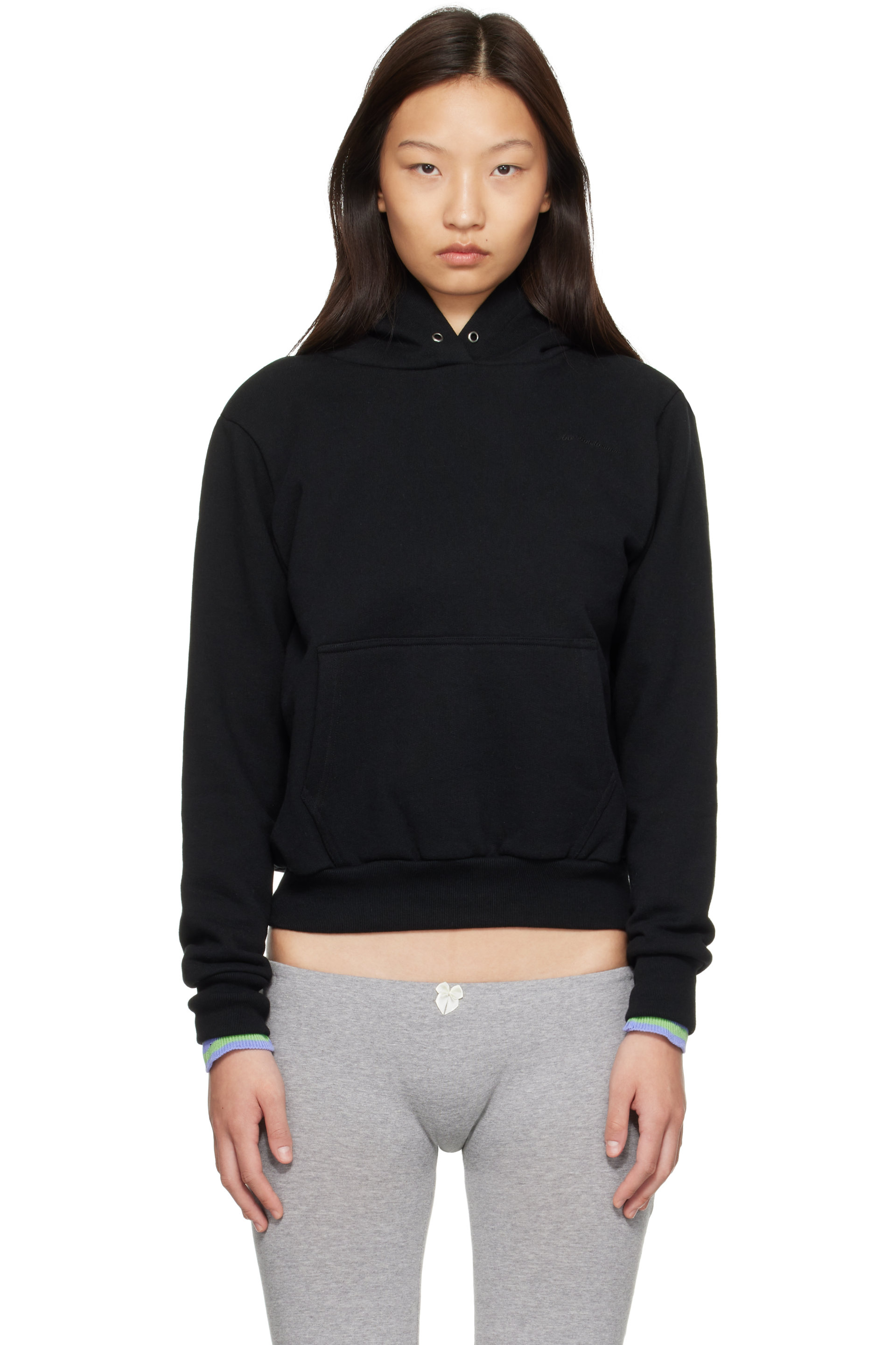 Ans Dotsloevner - Black Balloon Pull-Over Hoodie