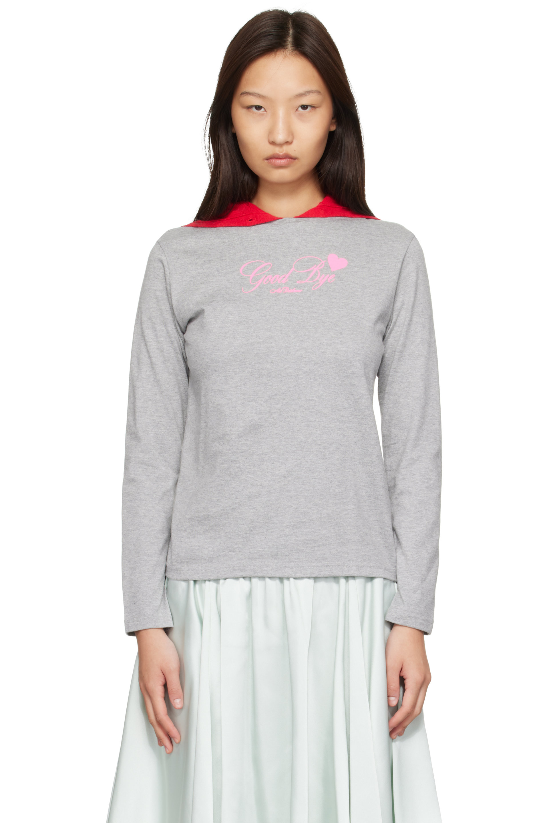 Ans Dotsloevner - Gray Long Sleeve T-shirt