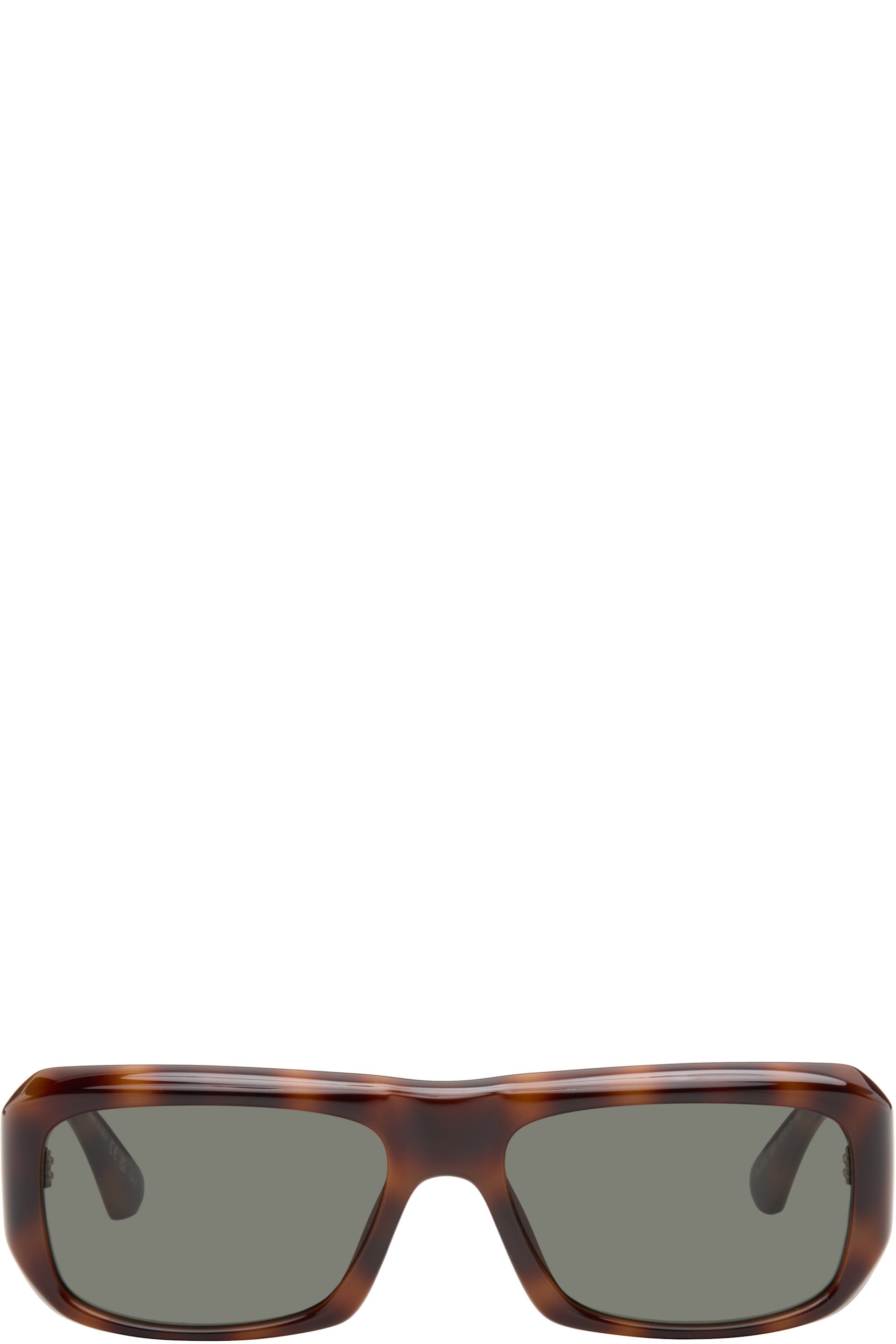 Saint Laurent - Lunettes de soleil SL 869 brunes à logo